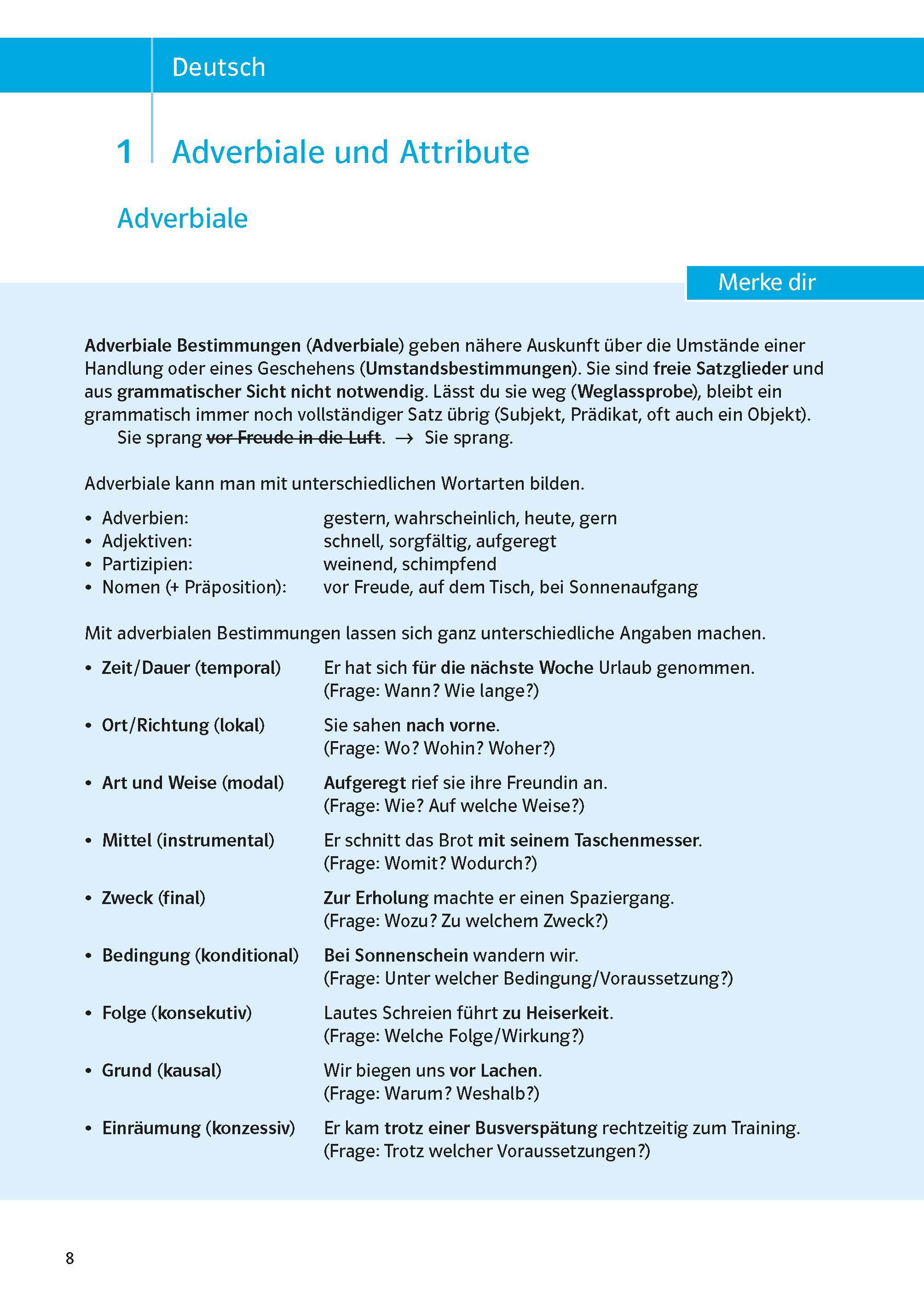 Beispielinhalt (Bild) Sicher durch die 6. Klasse - Deutsch, Mathematik, Englisch