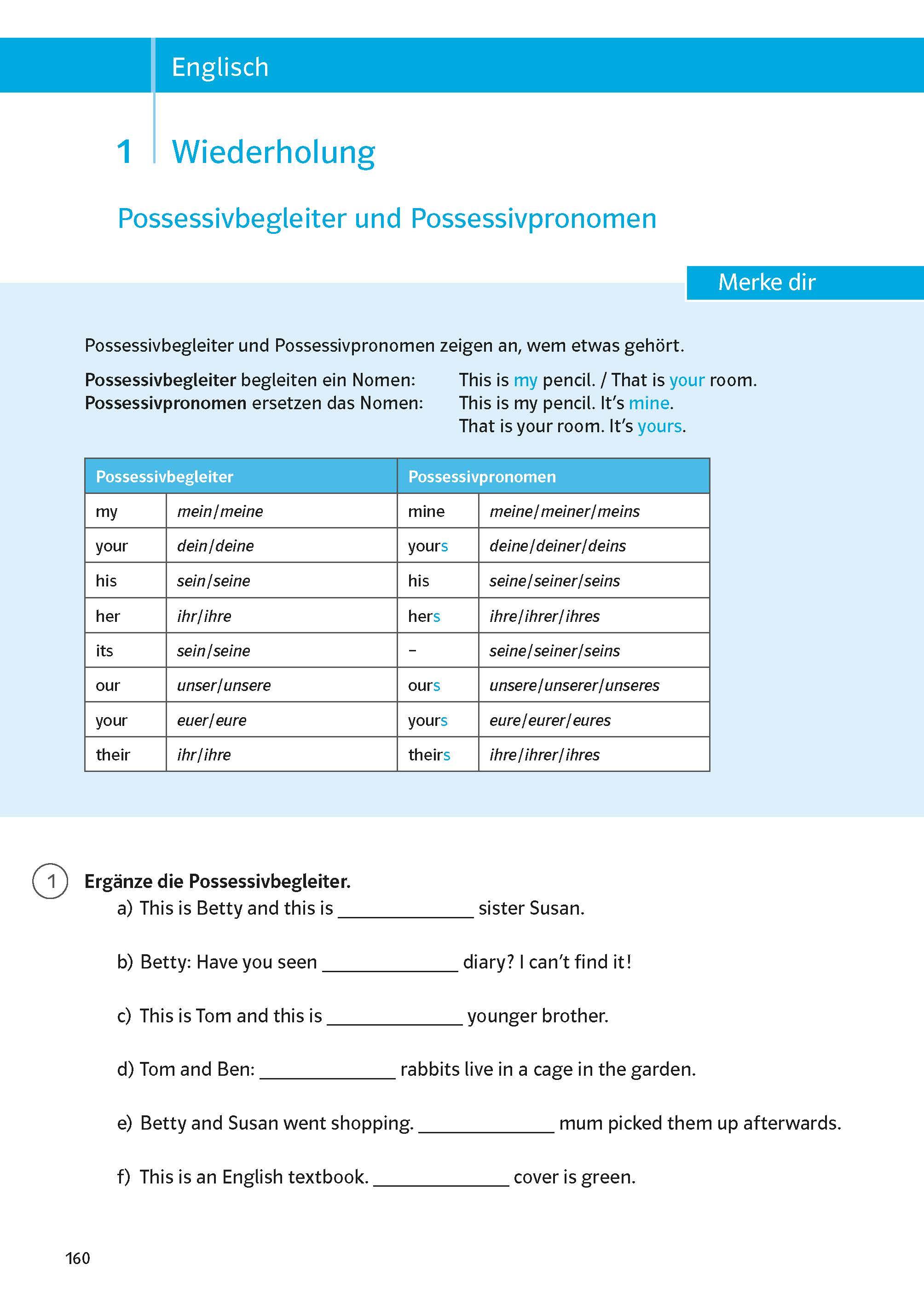 Beispielinhalt (Bild) Sicher durch die 6. Klasse - Deutsch, Mathematik, Englisch