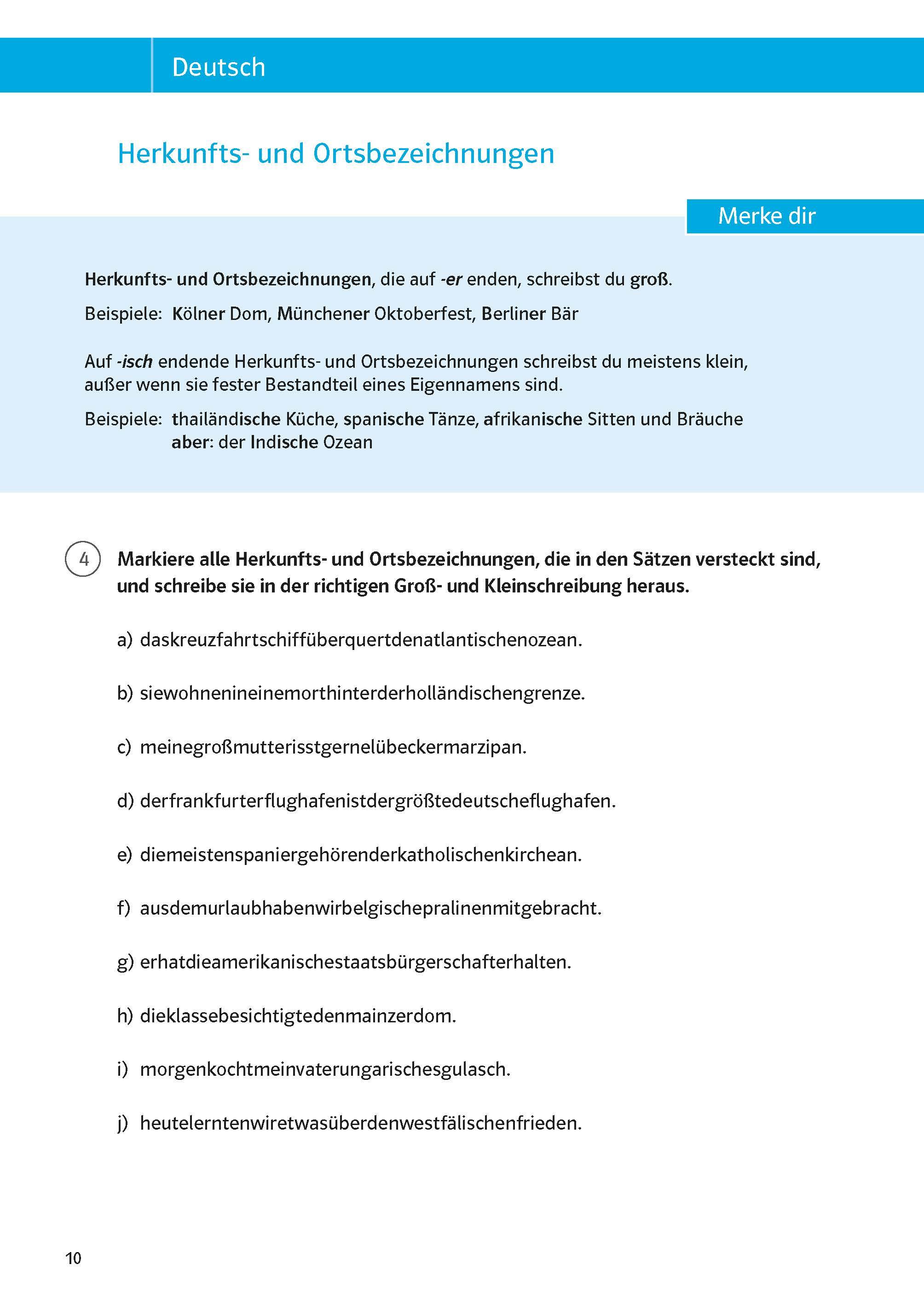 Beispielinhalt (Bild) Klett Sicher durch die 7. Klasse - Deutsch, Mathematik, Englisch
