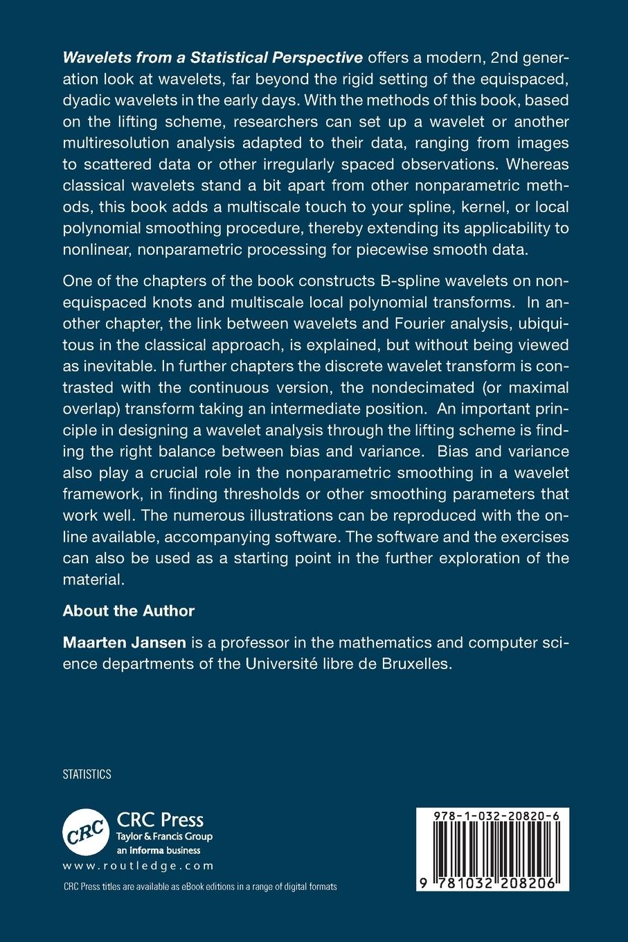 Rückseitencover Wavelets from a Statistical Perspective