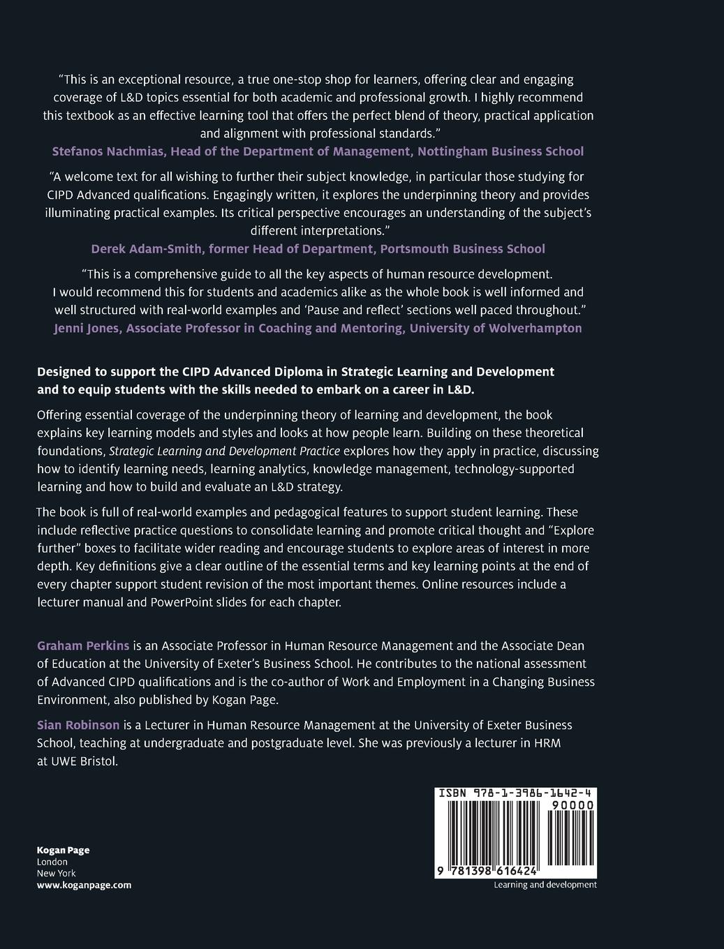 Rückseitencover Strategic Learning and Development Practice