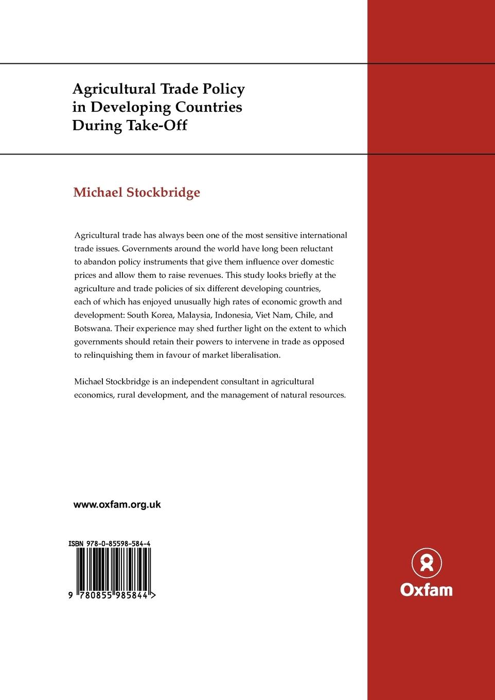 Rückseitencover Agricultural Trade Policy in Developing Countries During Take-off