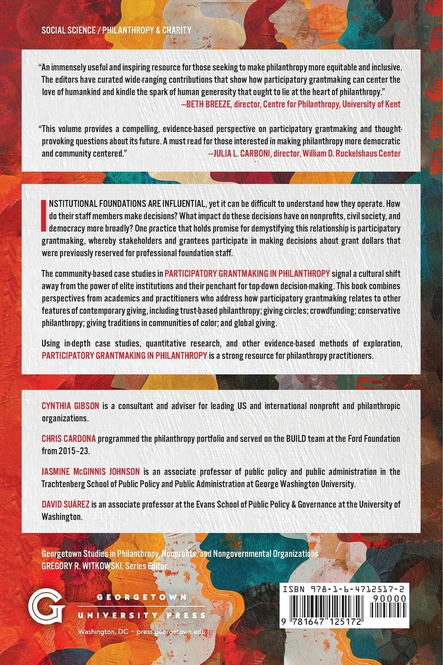 Rückseitencover Participatory Grantmaking in Philanthropy