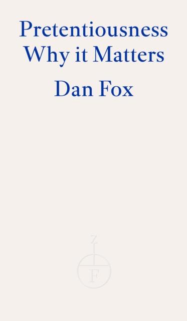 Vorderes Coverbild Pretentiousness