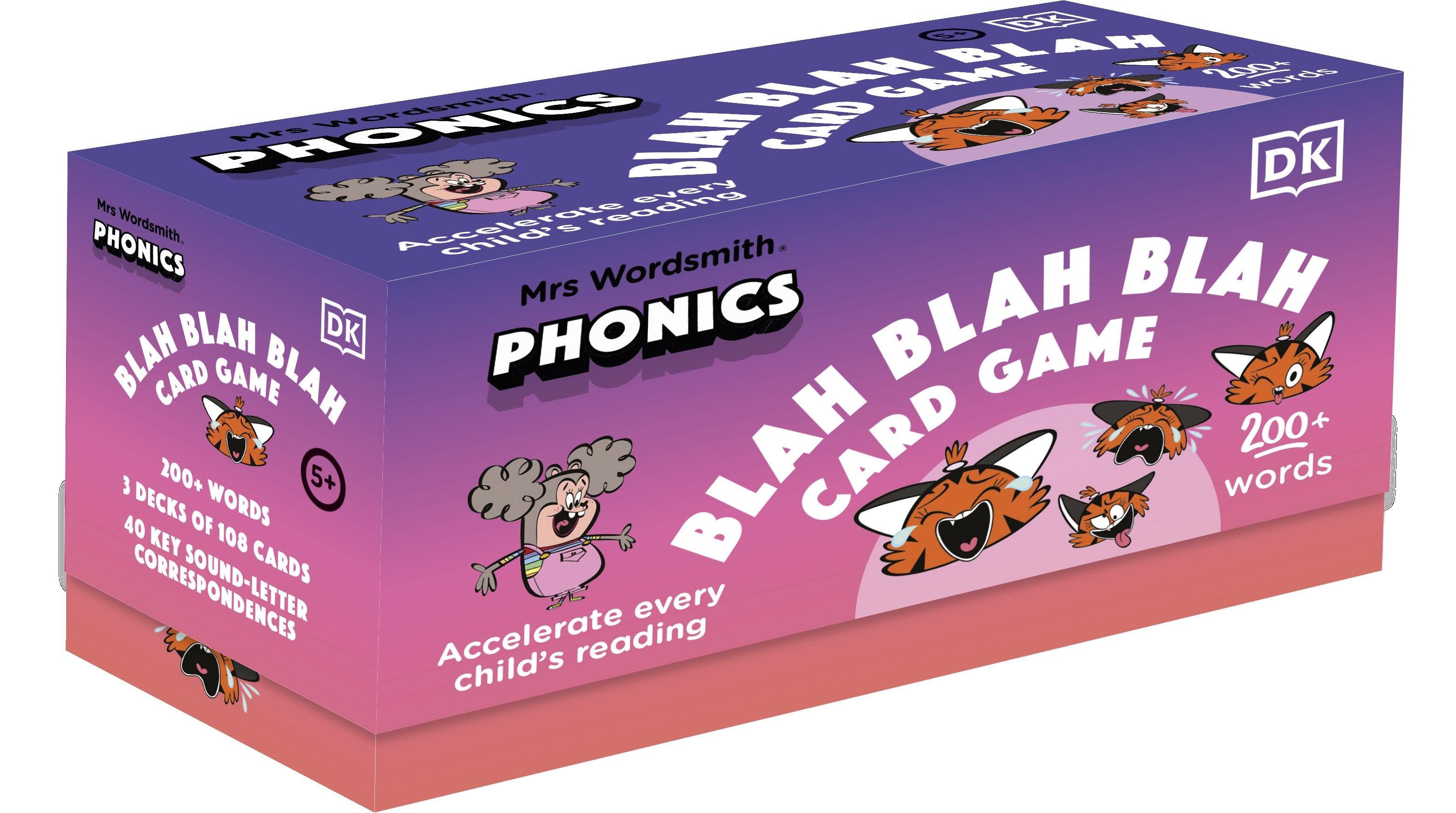 Vorderes Coverbild Mrs Wordsmith Phonics Blah Blah Blah Card Game, Kindergarten & Grades 1-2