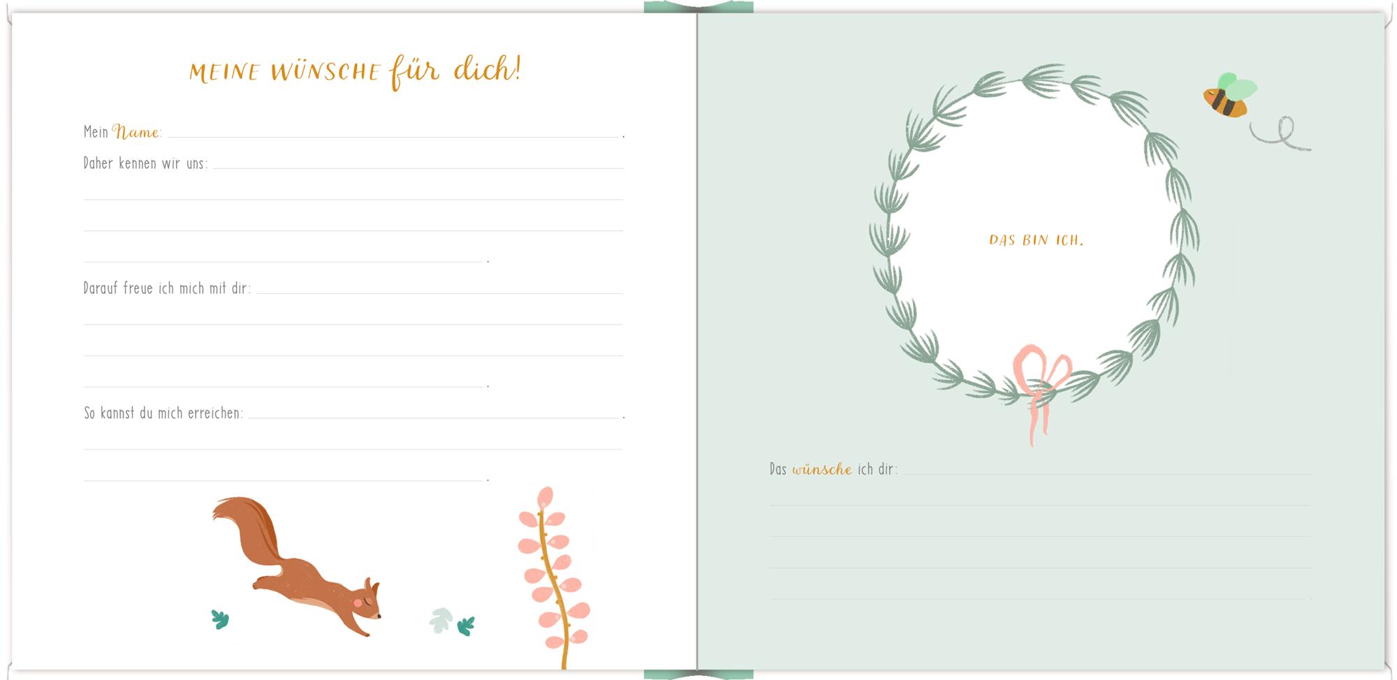 Beispielinhalt (Bild) Gästebuch - Babys erstes Gästebuch