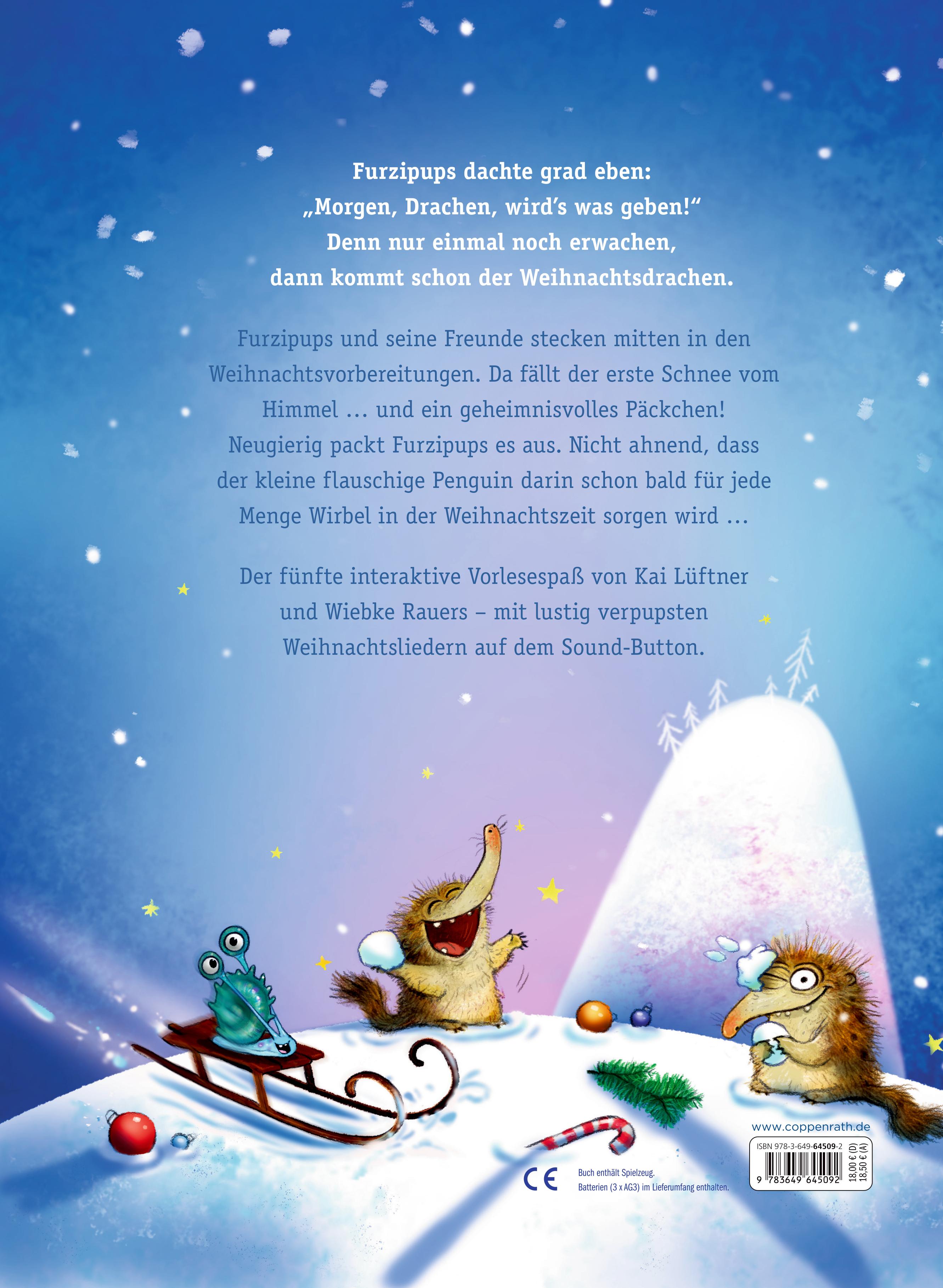 Rückseitencover Furzipups - Oh, du furzige Weihnachtszeit! (Bd. 5)