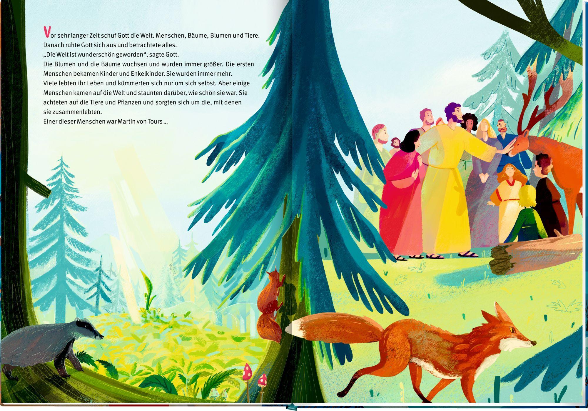 Beispielinhalt (Bild) Die Geschichte von Sankt Martin