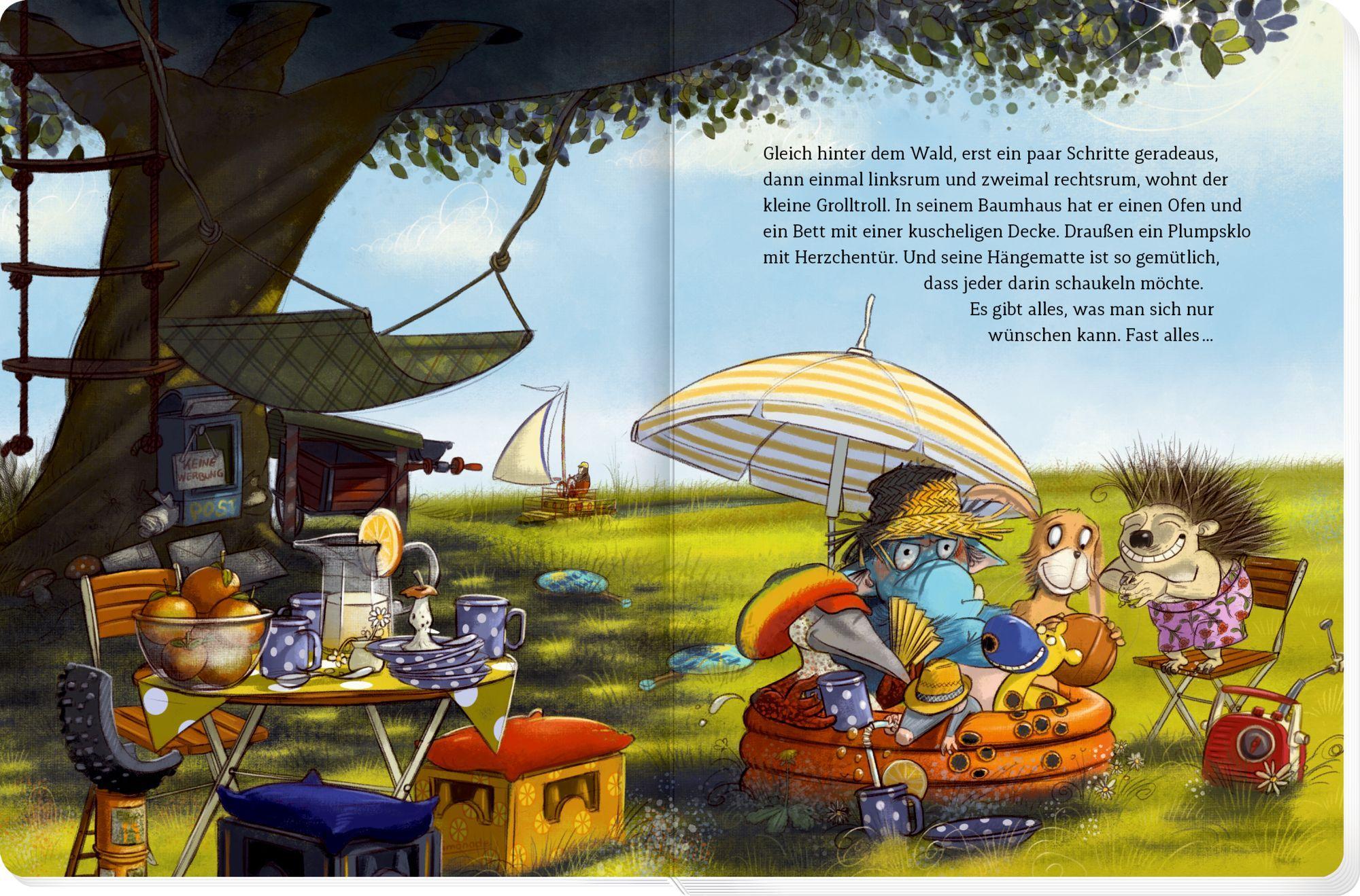 Beispielinhalt (Bild) Der Grolltroll ... ist eifersüchtig! (Pappbilderbuch)