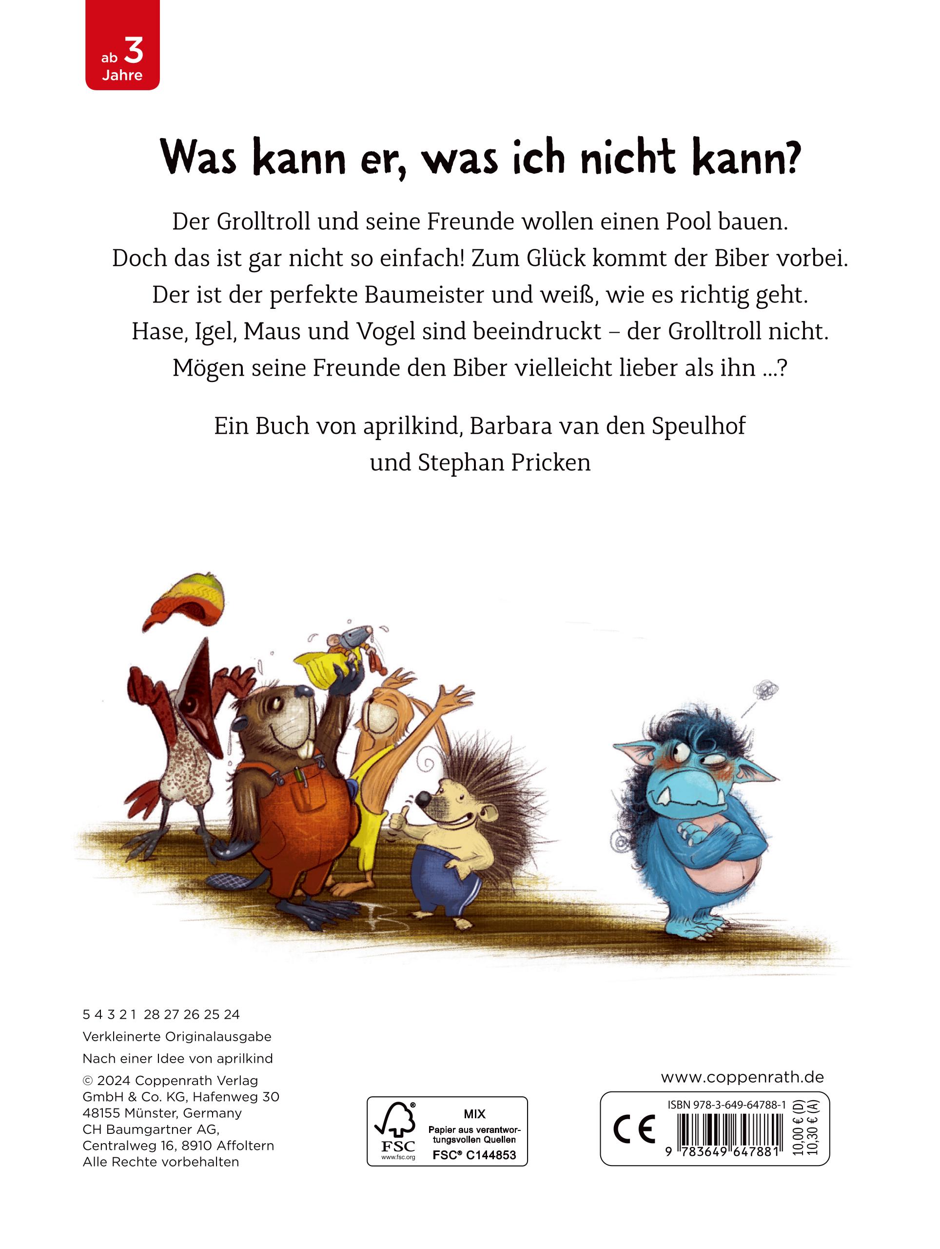 Rückseitencover Der Grolltroll ... ist eifersüchtig! (Pappbilderbuch)