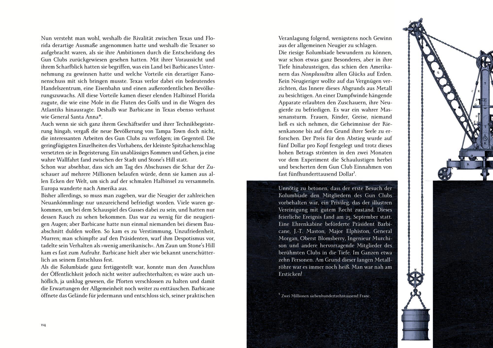 Beispielinhalt (Bild) Von der Erde zum Mond / Reise um den Mond