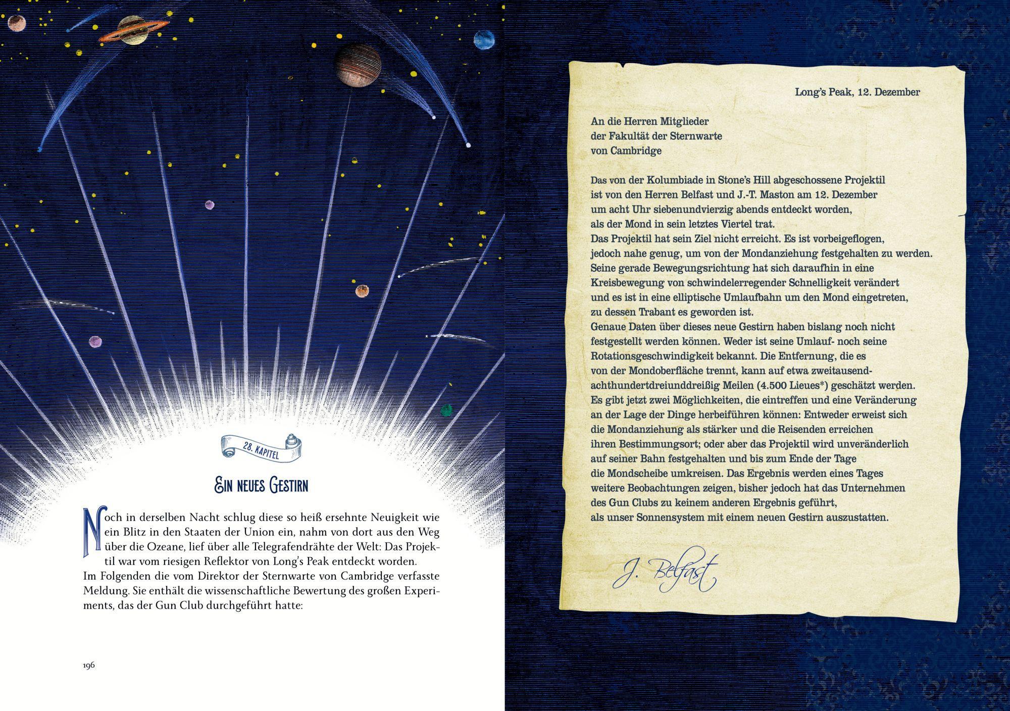 Beispielinhalt (Bild) Von der Erde zum Mond / Reise um den Mond