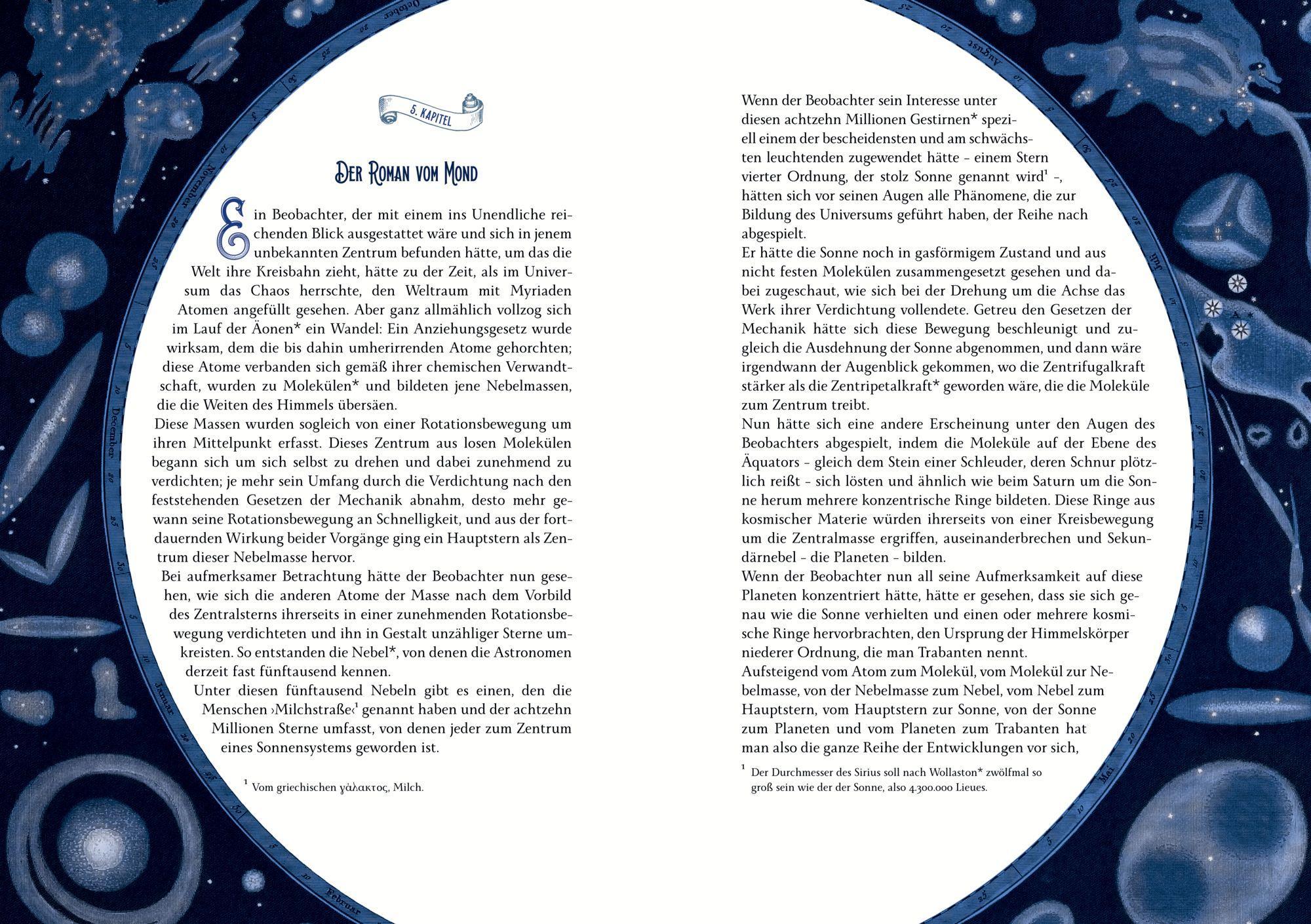 Beispielinhalt (Bild) Von der Erde zum Mond / Reise um den Mond