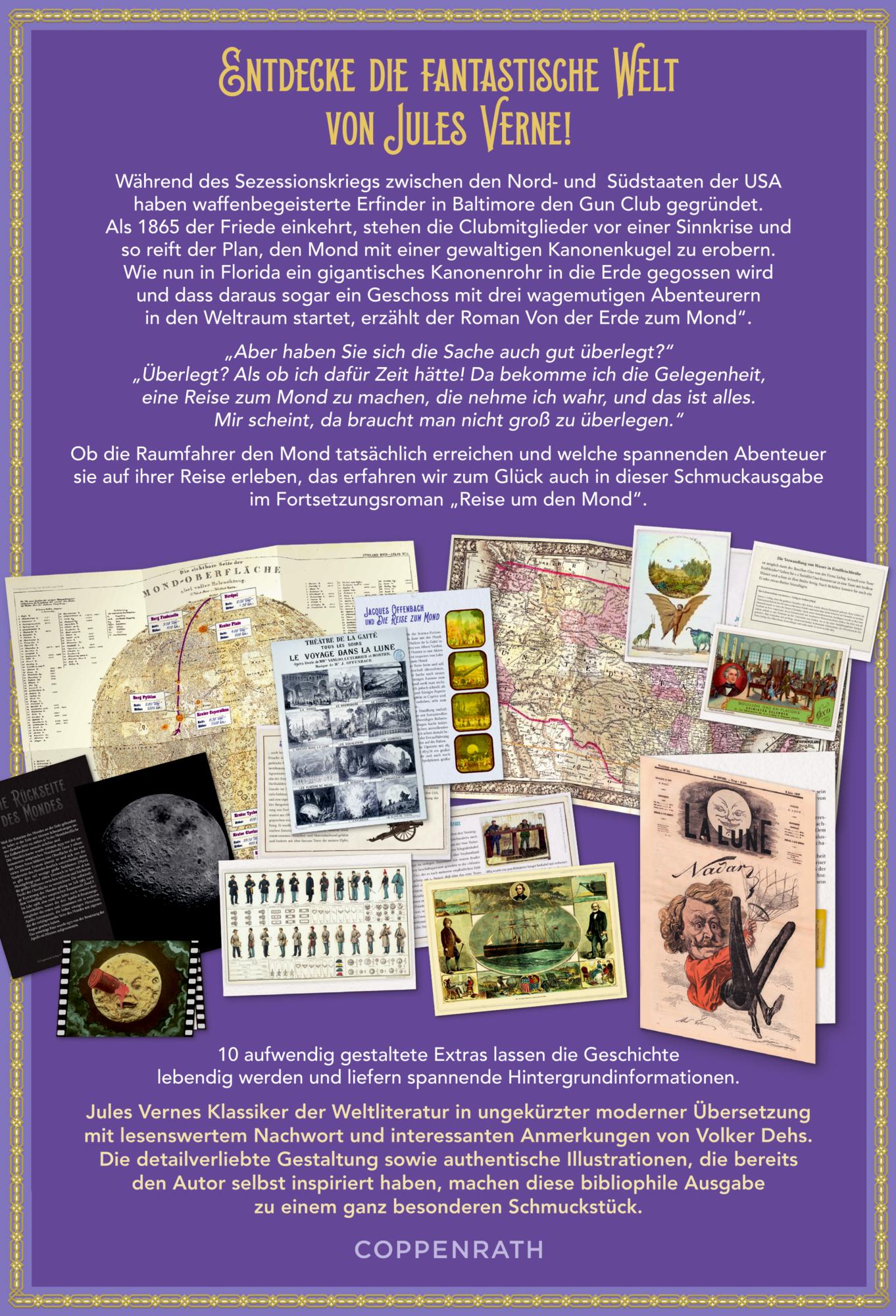 Rückseitencover Von der Erde zum Mond / Reise um den Mond