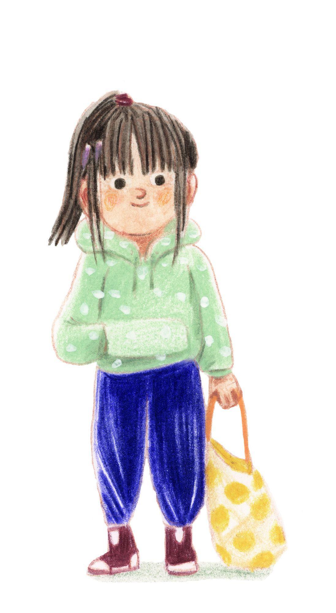 Beispielinhalt (Bild) Susie im Supermarkt