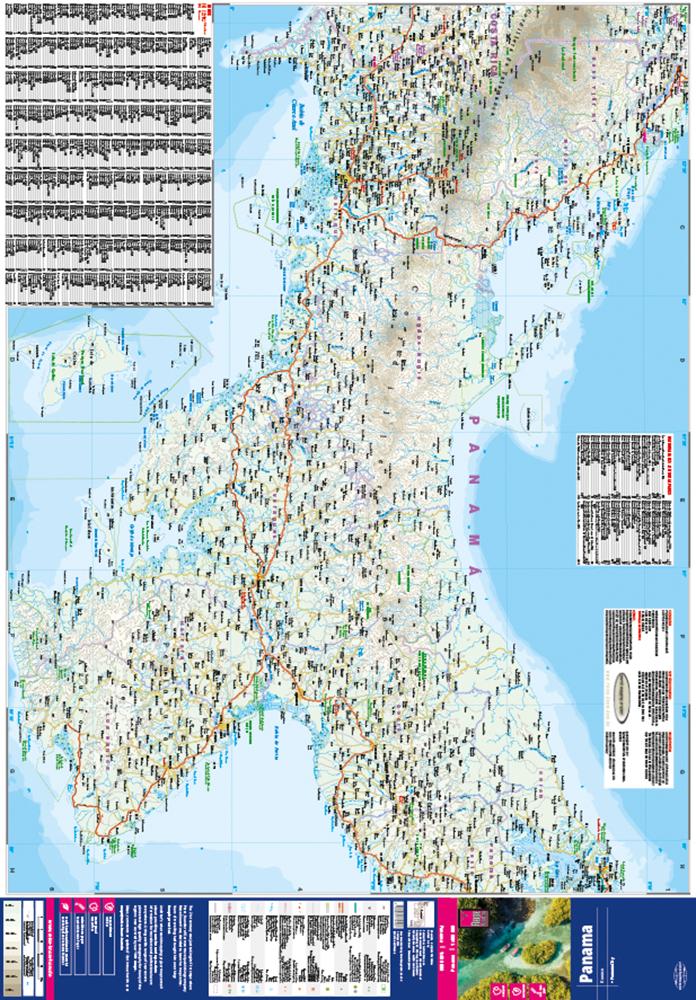 Beispielinhalt (Bild) Reise Know-How Landkarte Panama (1:400.000)