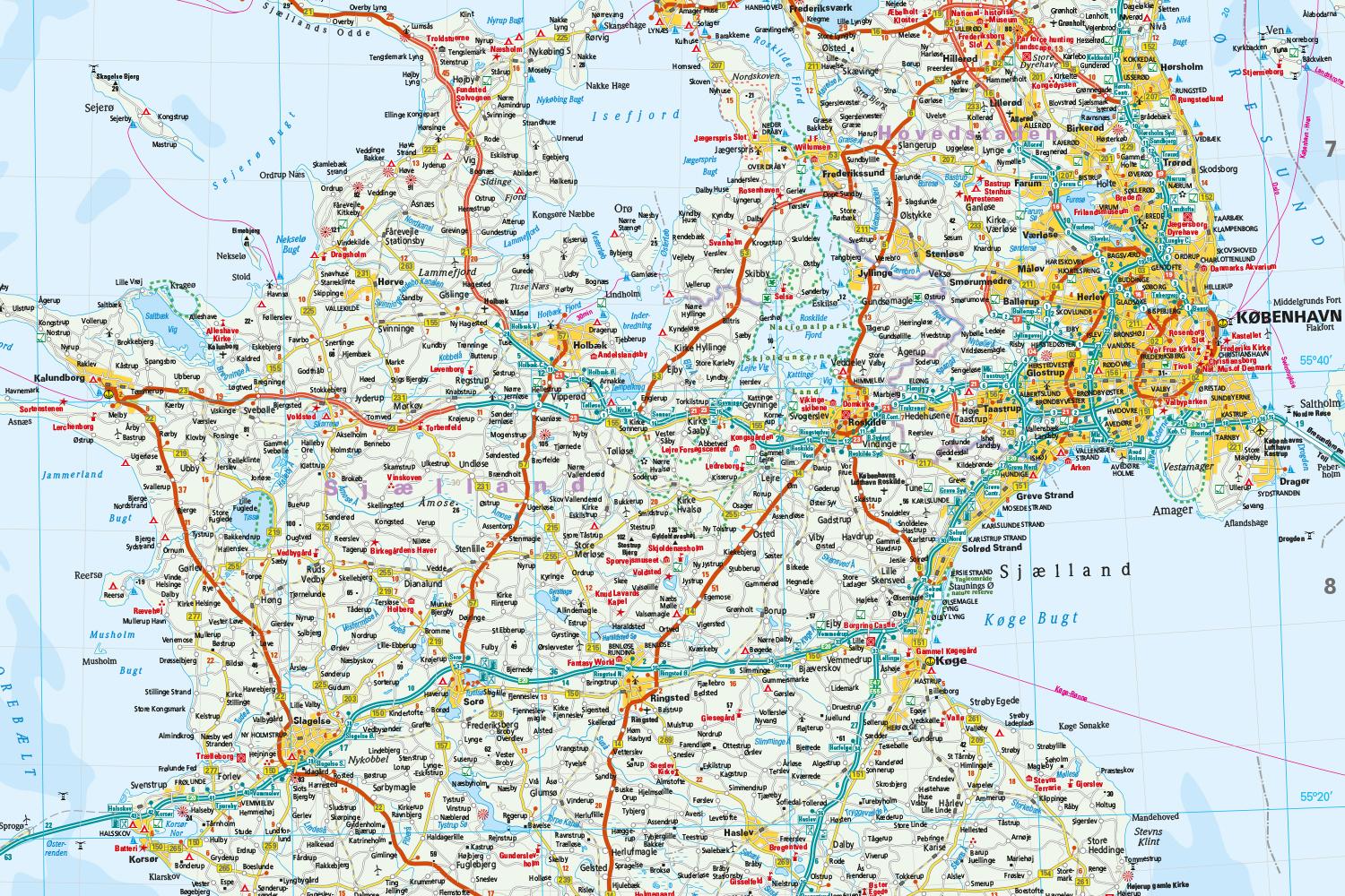 Beispielinhalt (Bild) Reise Know-How Landkarte Dänemark / Denmark (1:300.000)