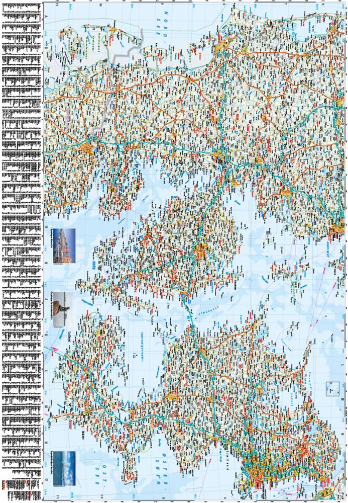 Beispielinhalt (Bild) Reise Know-How Landkarte Dänemark / Denmark (1:300.000)