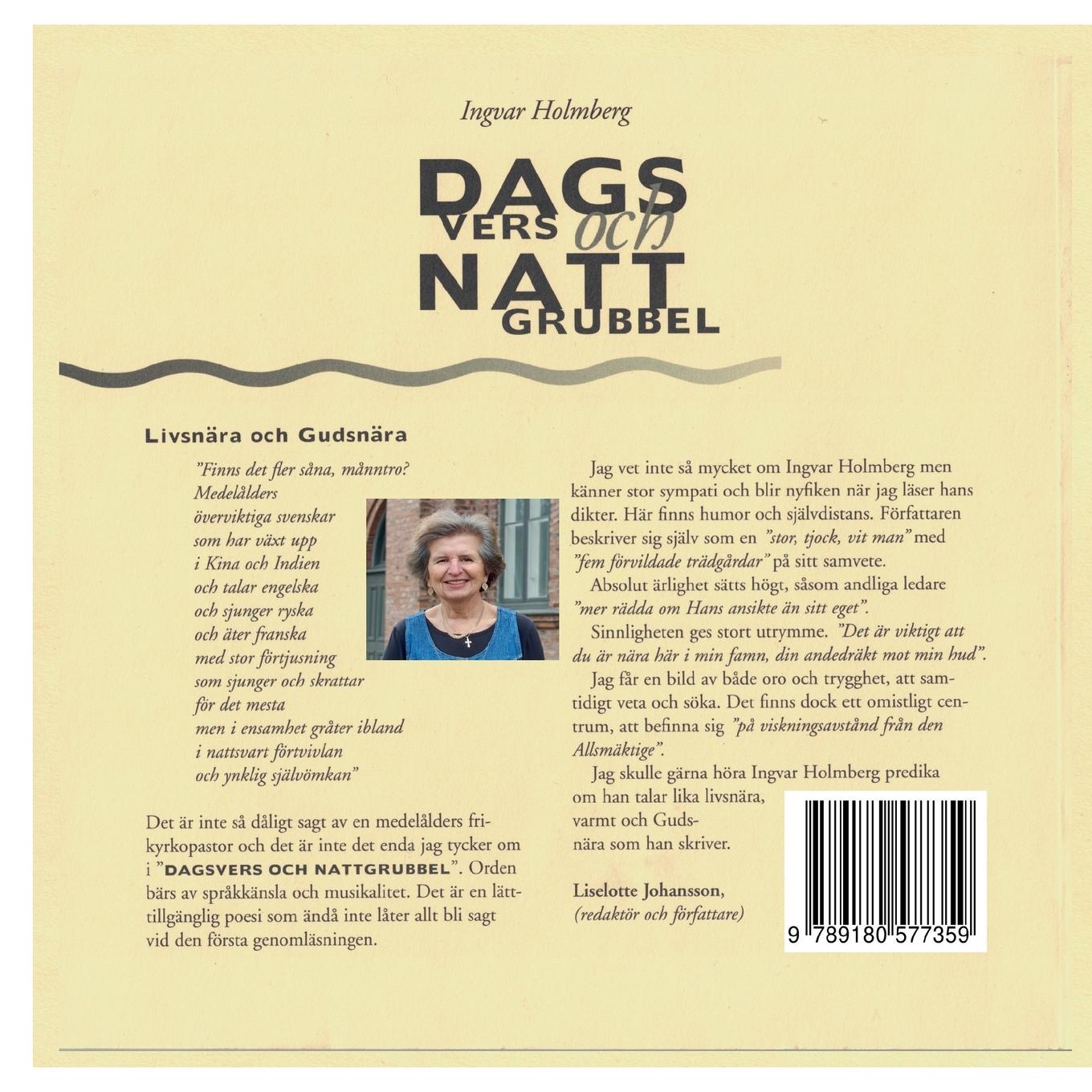 Rückseitencover Dagvers och nattgrubbel