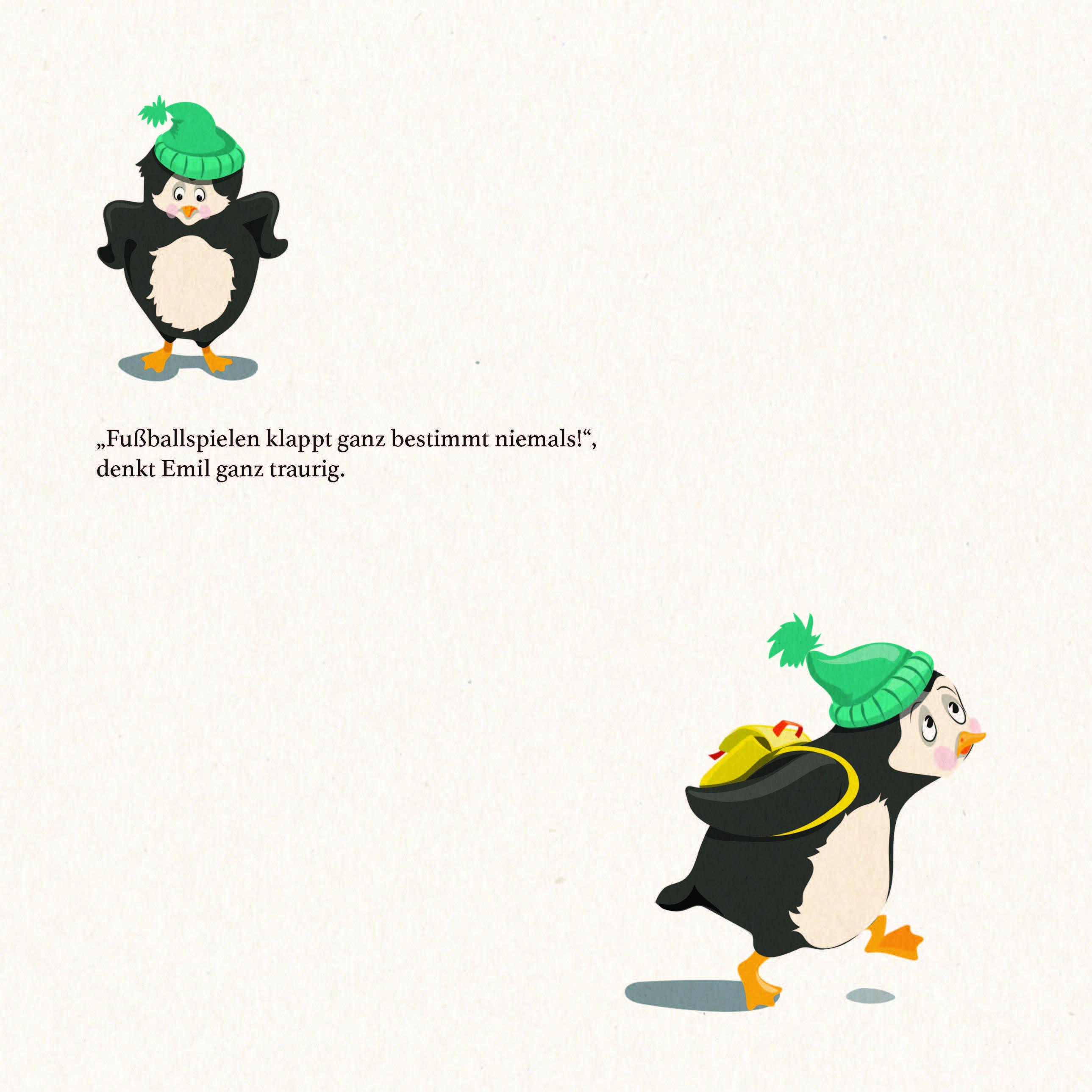Beispielinhalt (Bild) 1:0 für Emil - So ein fußballverrückter Pinguin
