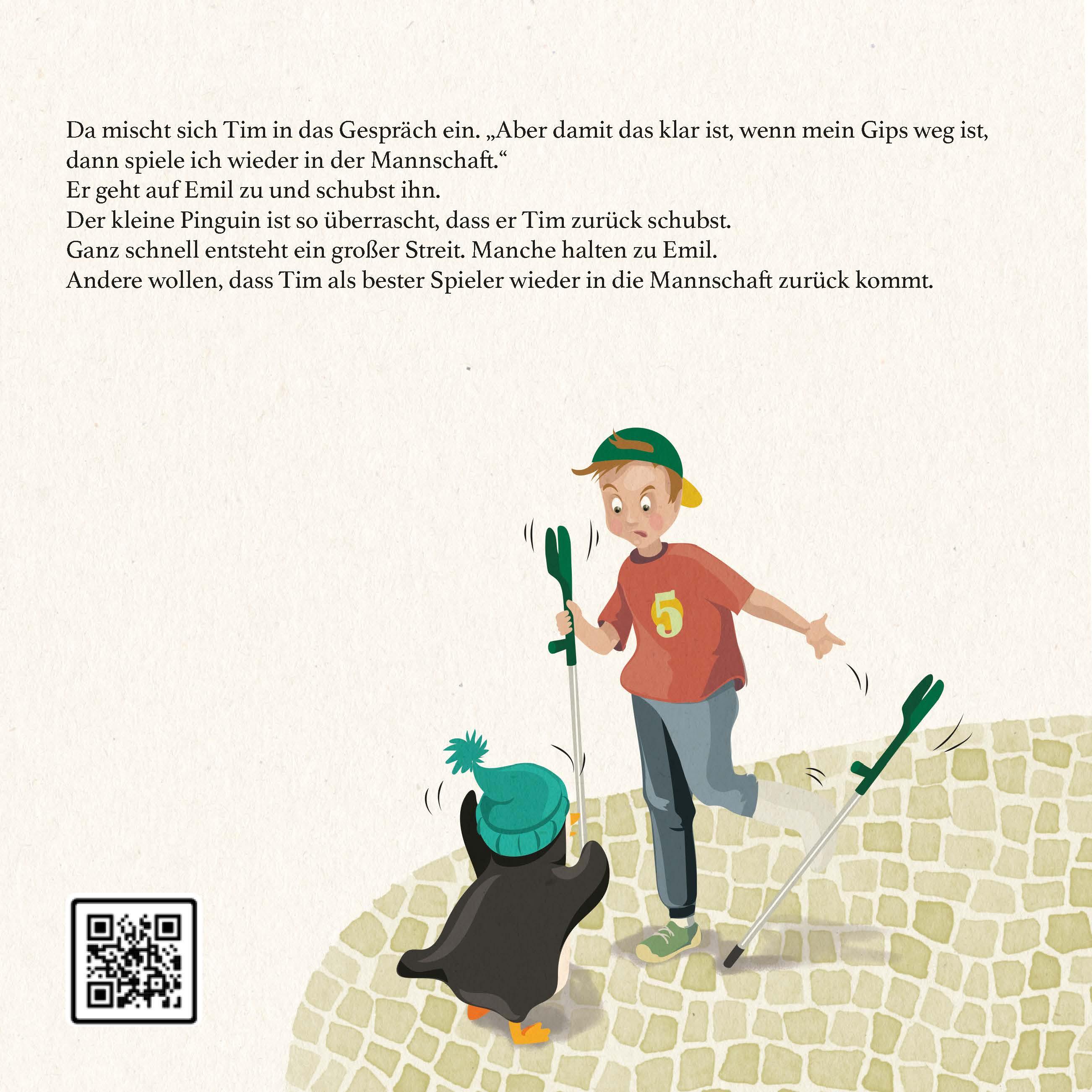 Beispielinhalt (Bild) 1:0 für Emil - So ein fußballverrückter Pinguin
