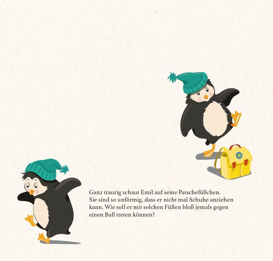 Beispielinhalt (Bild) 1:0 für Emil - So ein fußballverrückter Pinguin