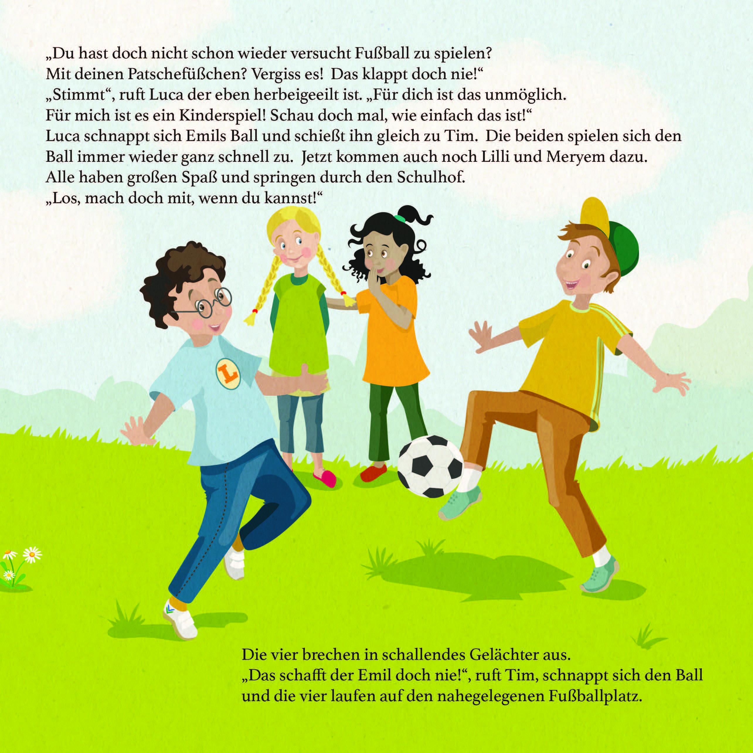 Beispielinhalt (Bild) 1:0 für Emil - So ein fußballverrückter Pinguin