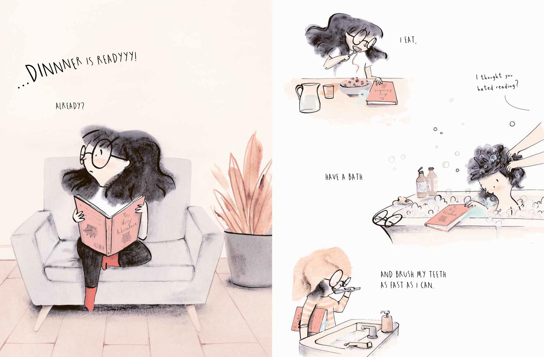 Beispielinhalt (Bild) Ich liebe Bücher