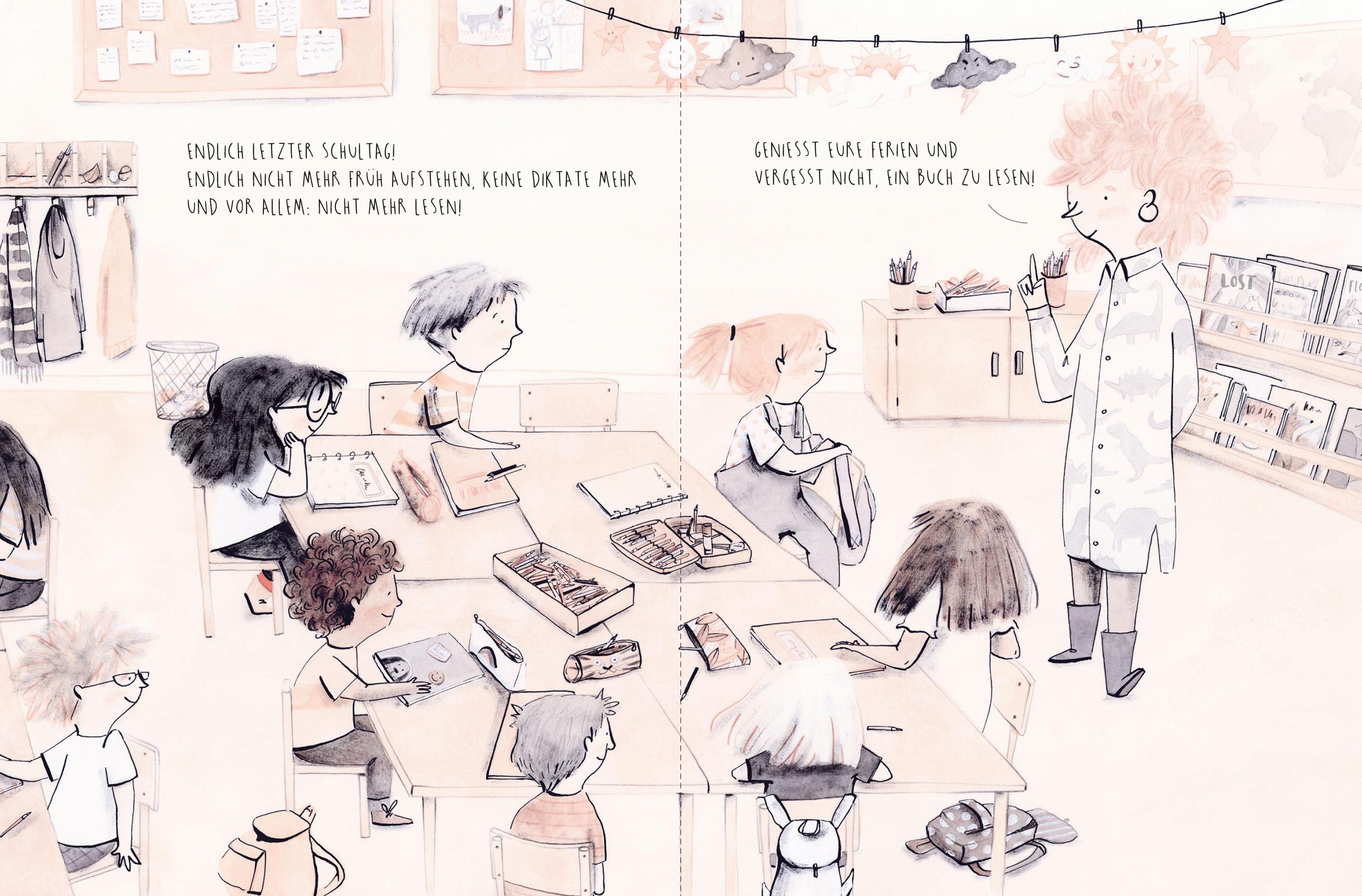 Beispielinhalt (Bild) Ich liebe Bücher