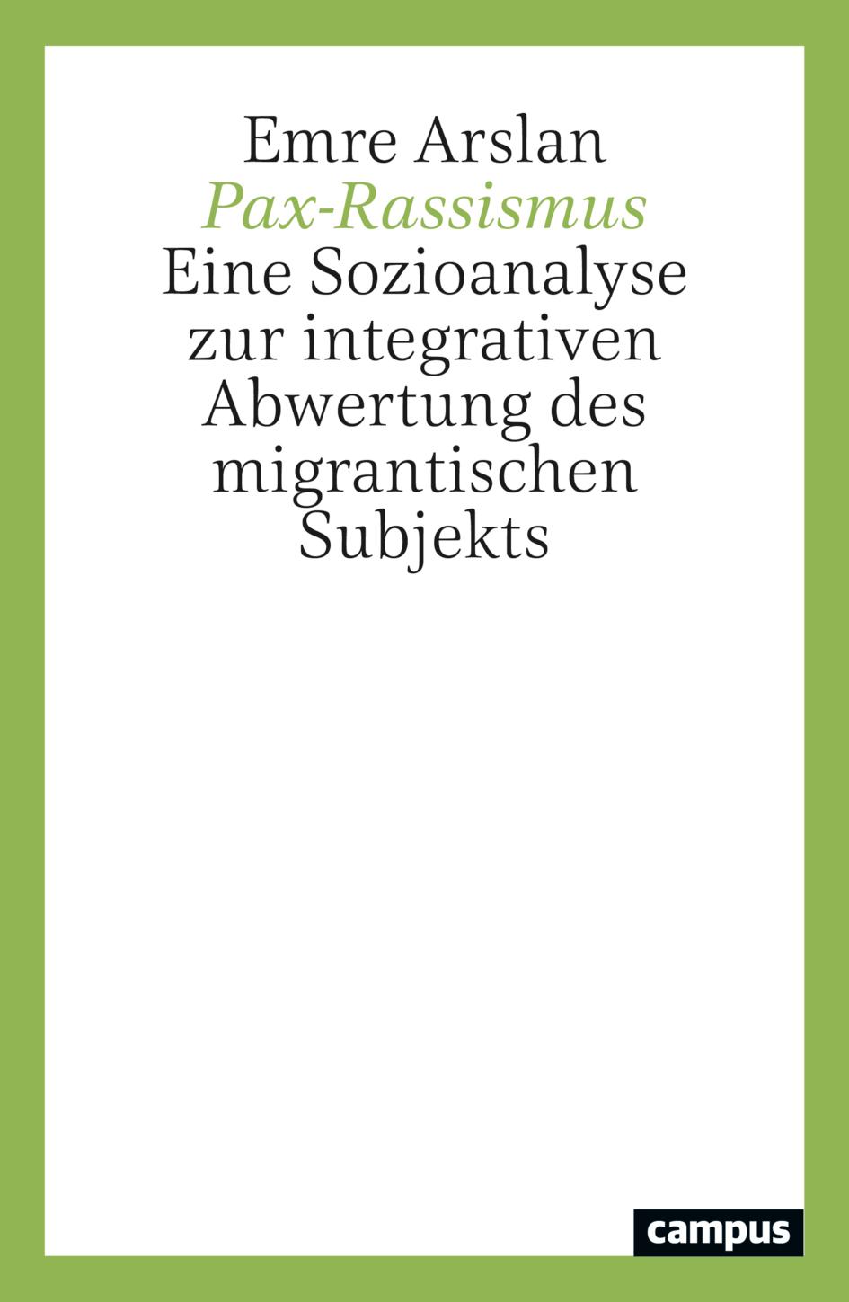 Vorderes Coverbild Pax-Rassismus