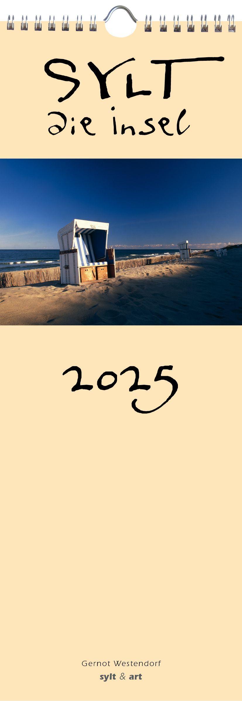 Vorderes Coverbild Sylt-die Insel 2025 Streifenkalender