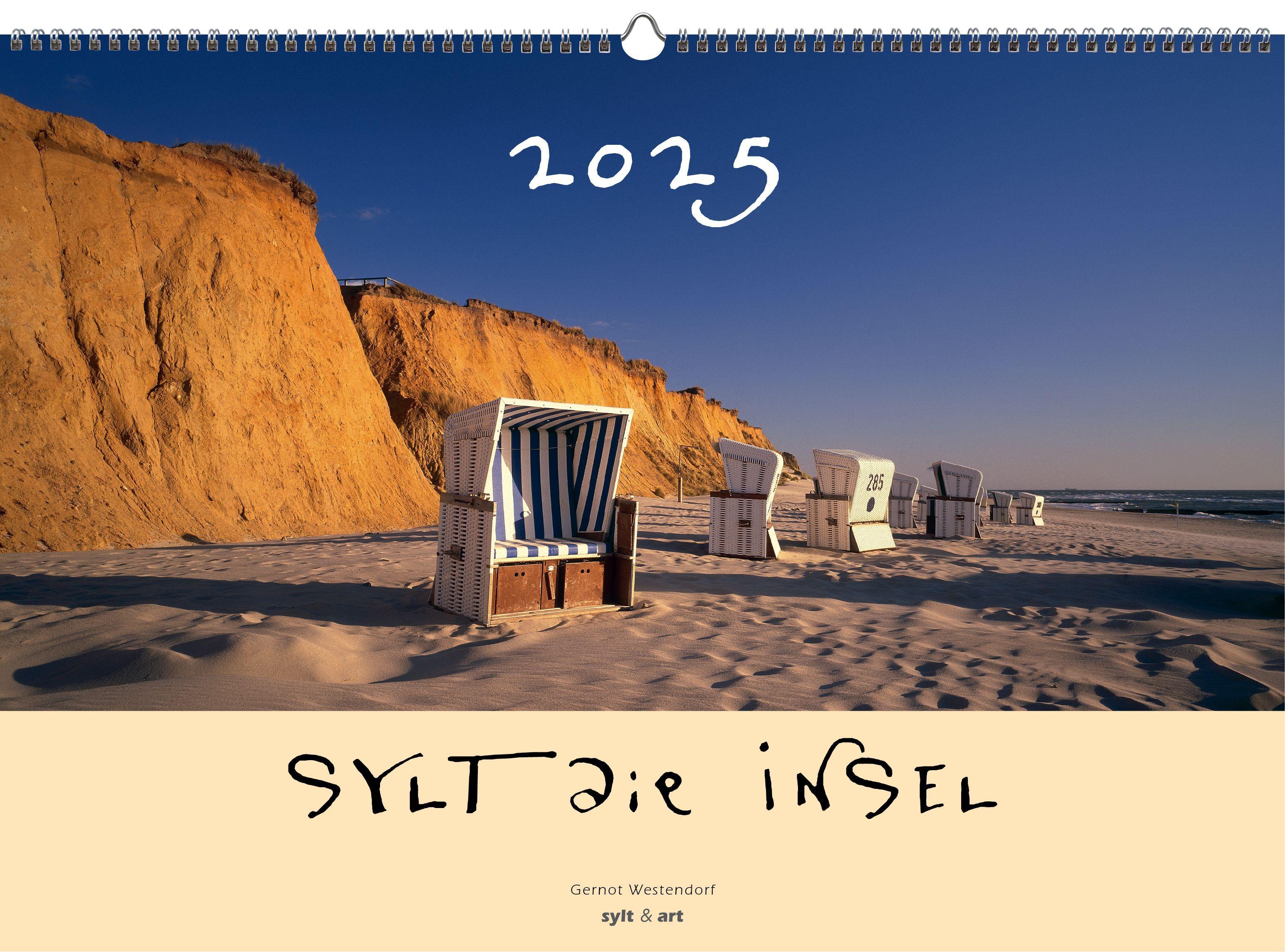 Vorderes Coverbild Sylt-die Insel 2025 Panoramakalender