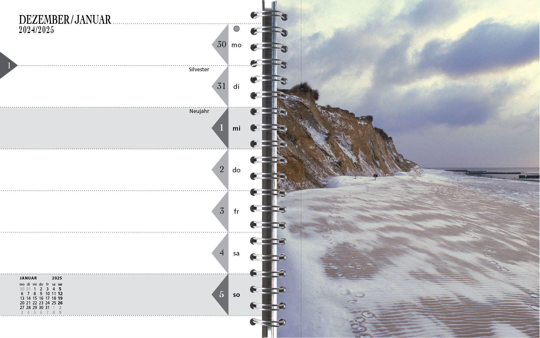 Beispielinhalt (Bild) Sylt-die Insel Tischkalender