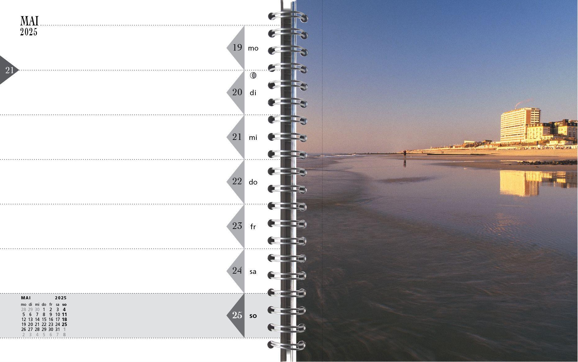 Beispielinhalt (Bild) Sylt-die Insel Tischkalender