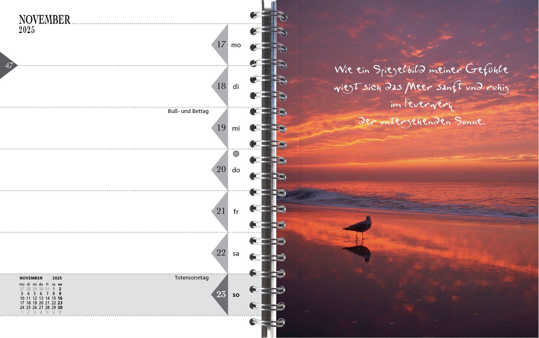 Beispielinhalt (Bild) Sylt-die Insel Tischkalender