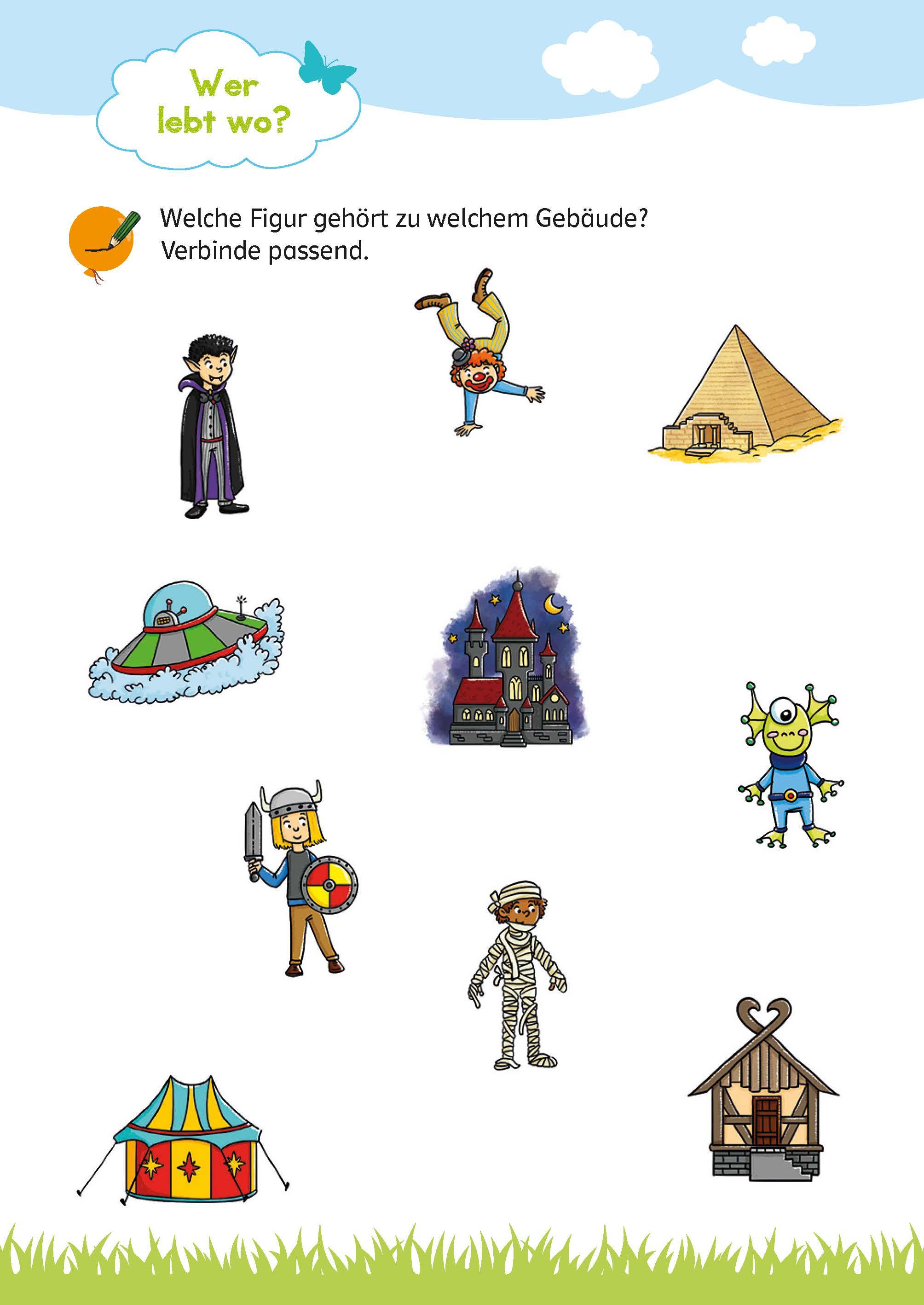 Beispielinhalt (Bild) Klett Mein großer bunter Vorschul-Rätselblock