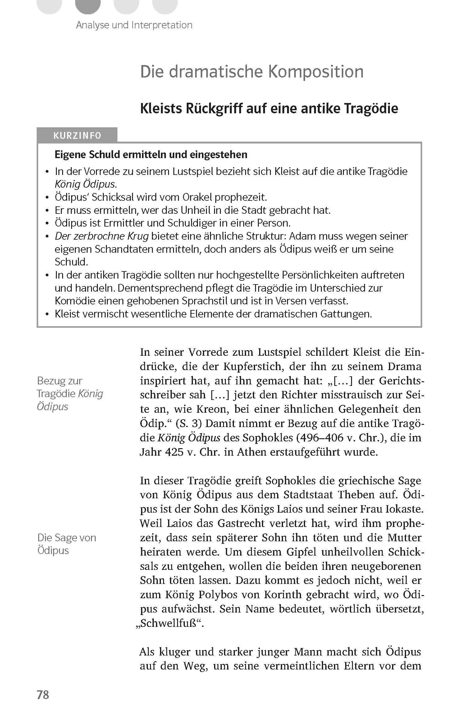 Beispielinhalt (Bild) Klett Lektürehilfen Heinrich von Kleist, Der zerbrochne Krug
