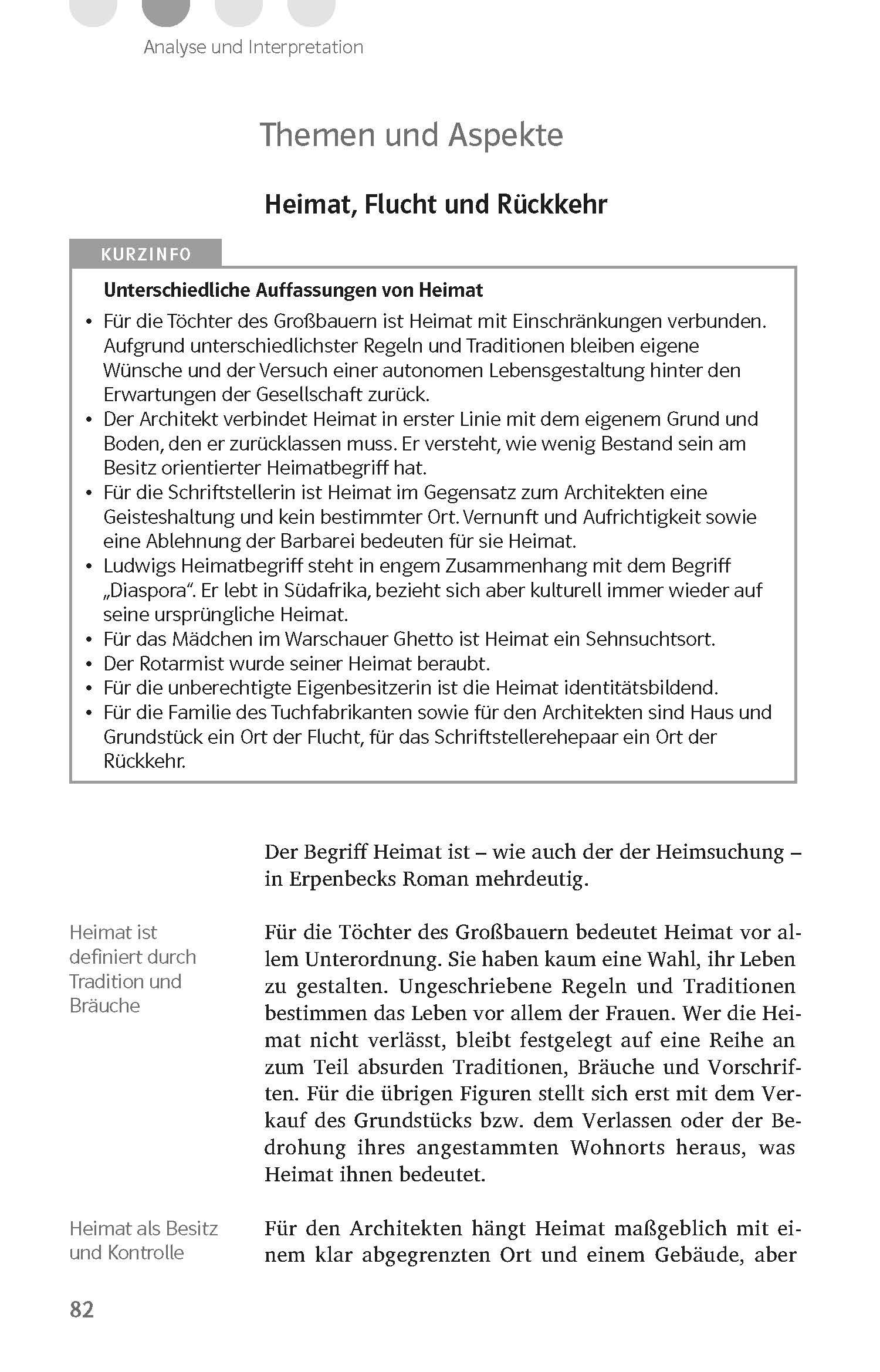 Beispielinhalt (Bild) Klett Lektürehilfen Jenny Erpenbeck, Heimsuchung