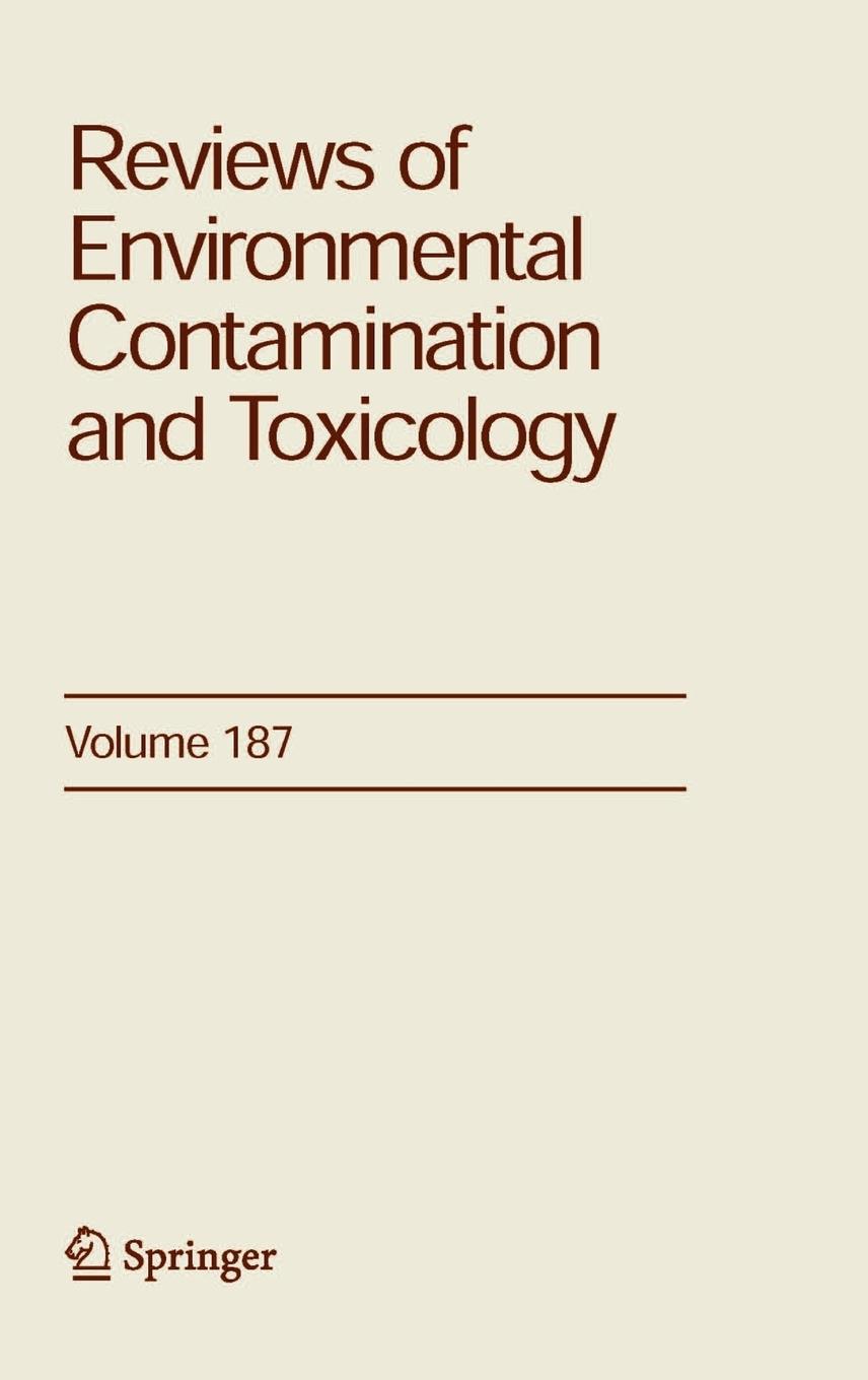 Vorderes Coverbild Reviews of Environmental Contamination and Toxicology 187