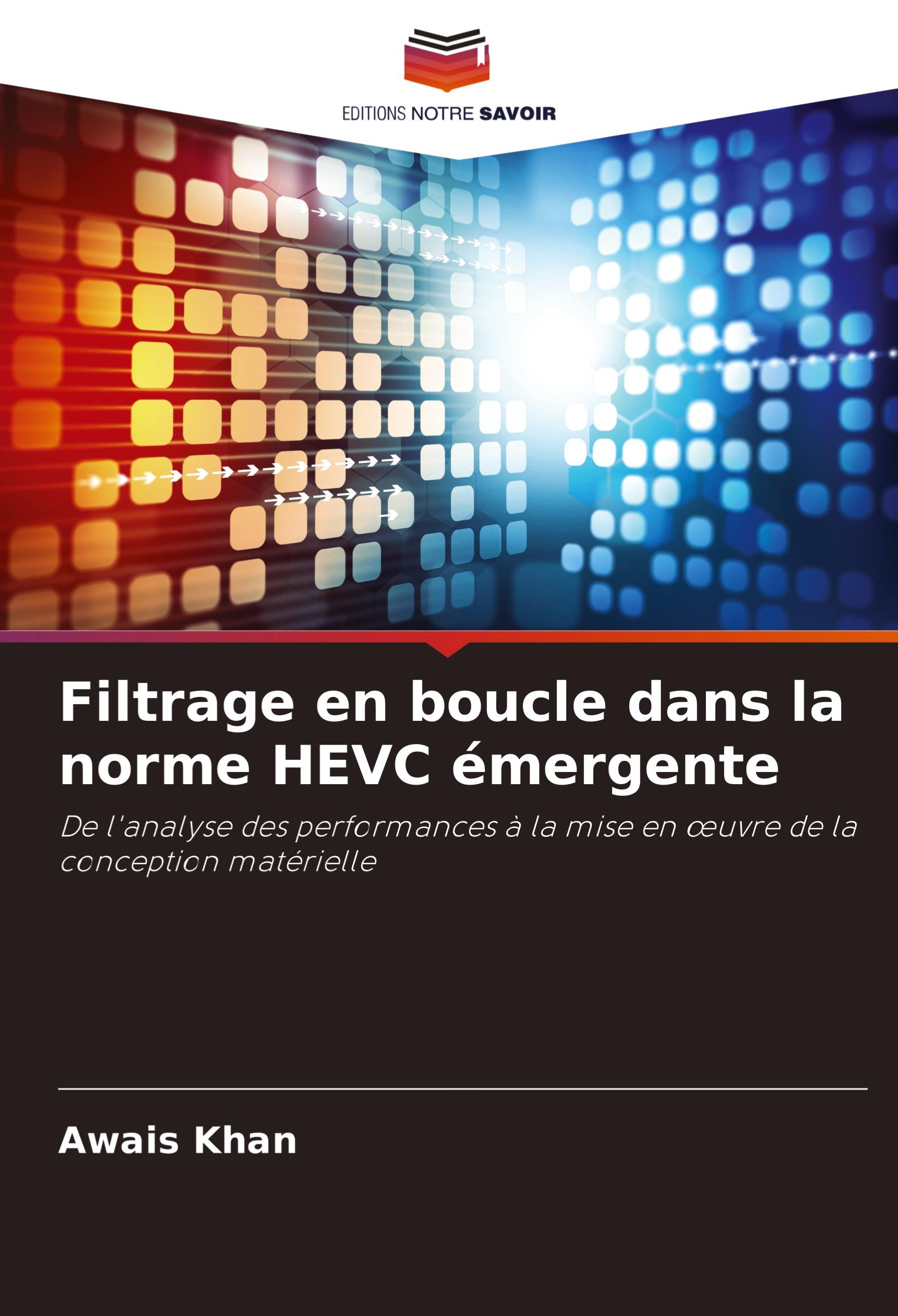 Vorderes Coverbild Filtrage en boucle dans la norme HEVC émergente