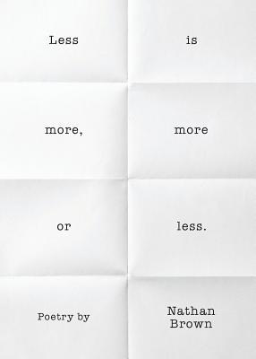 Vorderes Coverbild Less Is More, More or Less.