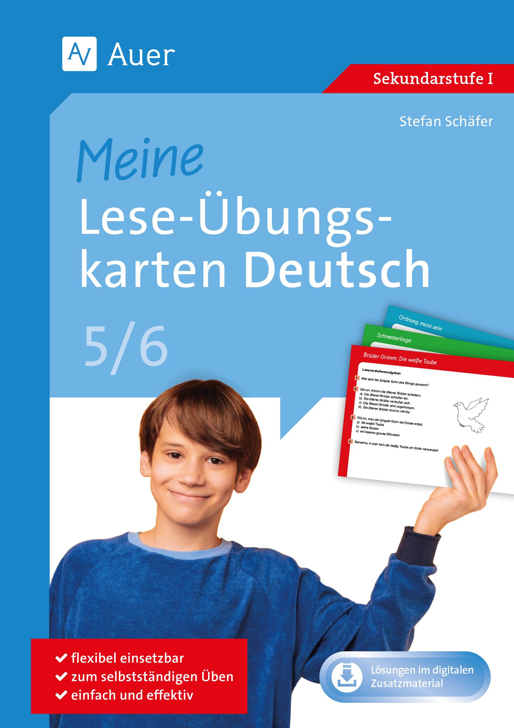 Vorderes Coverbild Meine Lese-Übungskarten Deutsch 5-6