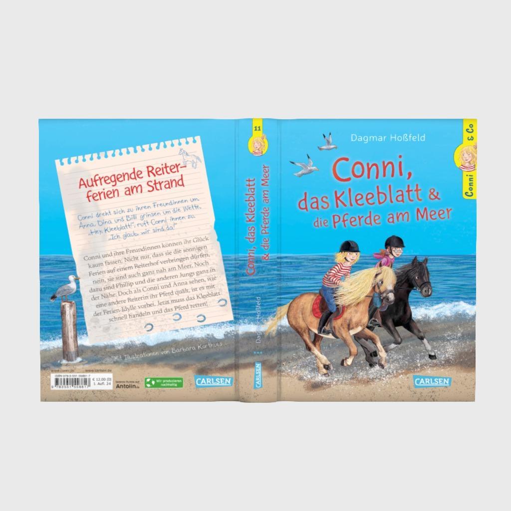 Beispielinhalt (Bild) Conni & Co 11: Conni, das Kleeblatt und die Pferde am Meer