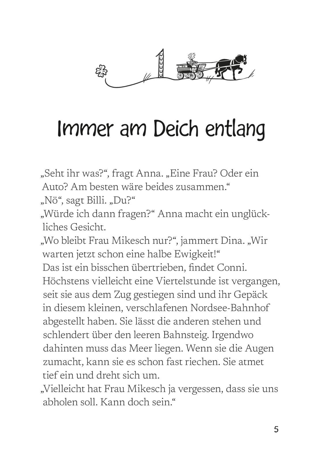 Beispielinhalt (Bild) Conni & Co 11: Conni, das Kleeblatt und die Pferde am Meer