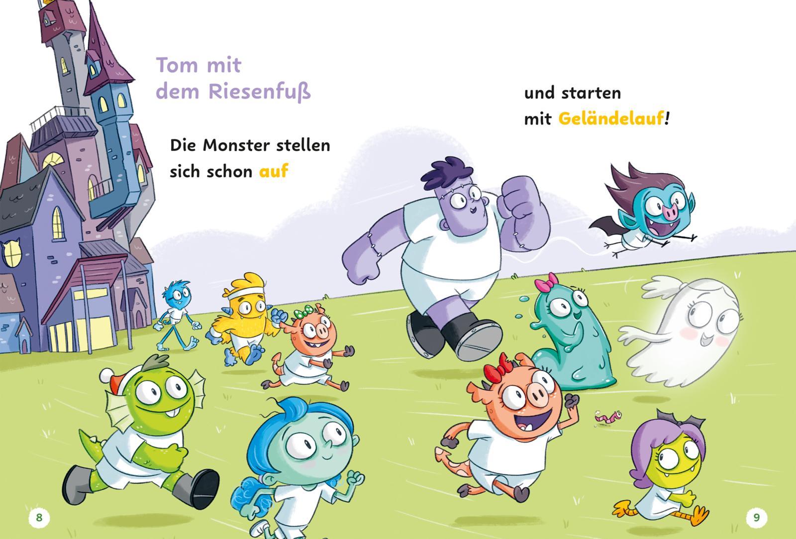 Beispielinhalt (Bild) Die Schule der Monster mit Tom, Linn und Lu