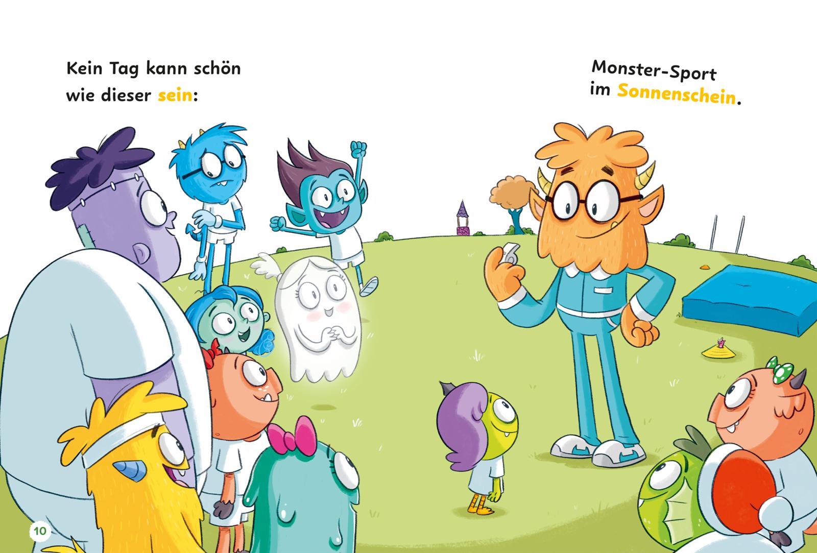 Beispielinhalt (Bild) Die Schule der Monster mit Tom, Linn und Lu