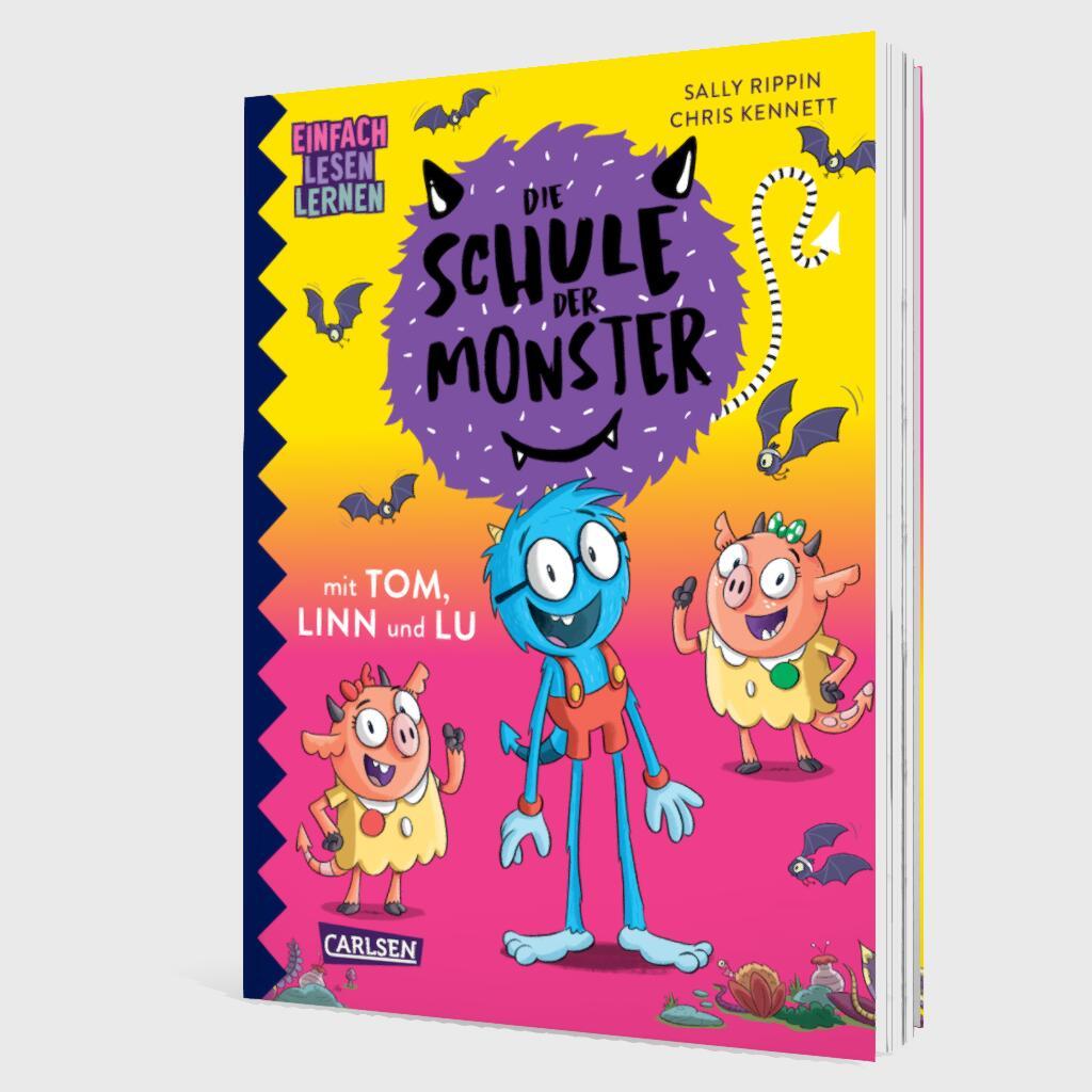 Beispielinhalt (Bild) Die Schule der Monster mit Tom, Linn und Lu