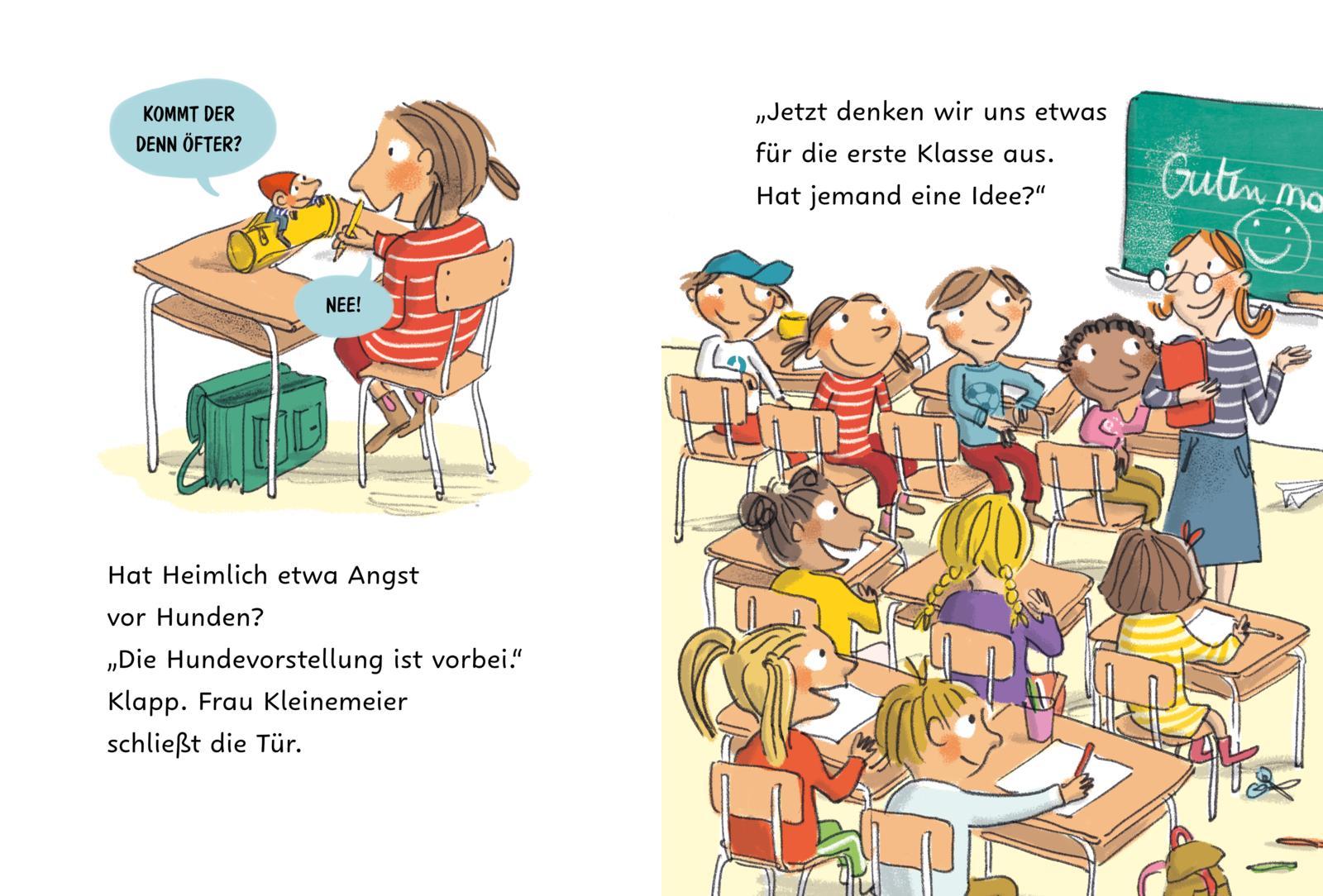 Beispielinhalt (Bild) Der kleine Herr Heimlich in der Schule