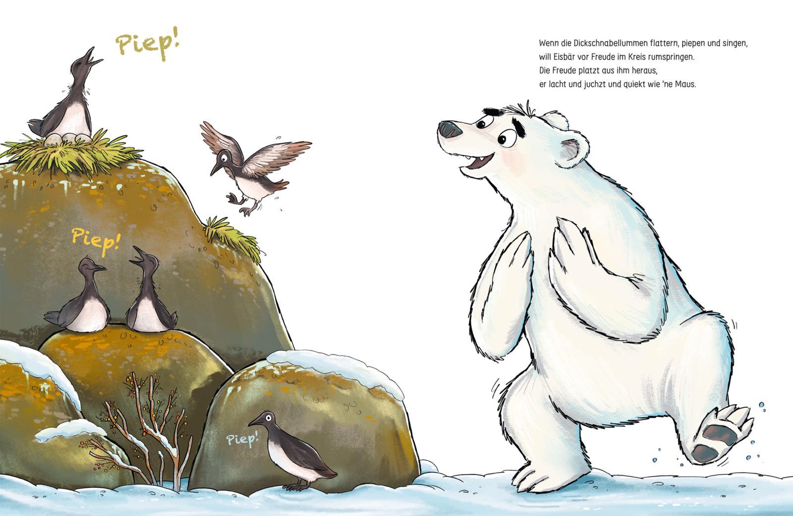 Beispielinhalt (Bild) Eisbär fühlt manchmal mehr