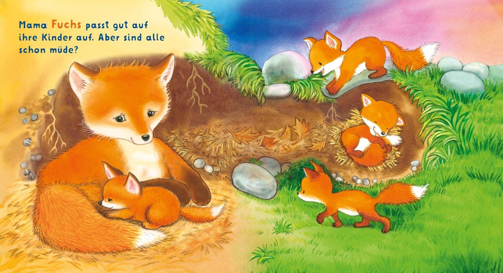 Beispielinhalt (Bild) Baby Pixi (unkaputtbar) 165: Baby Pixi Stoff: Gute Nacht, ihr lieben Tiere!